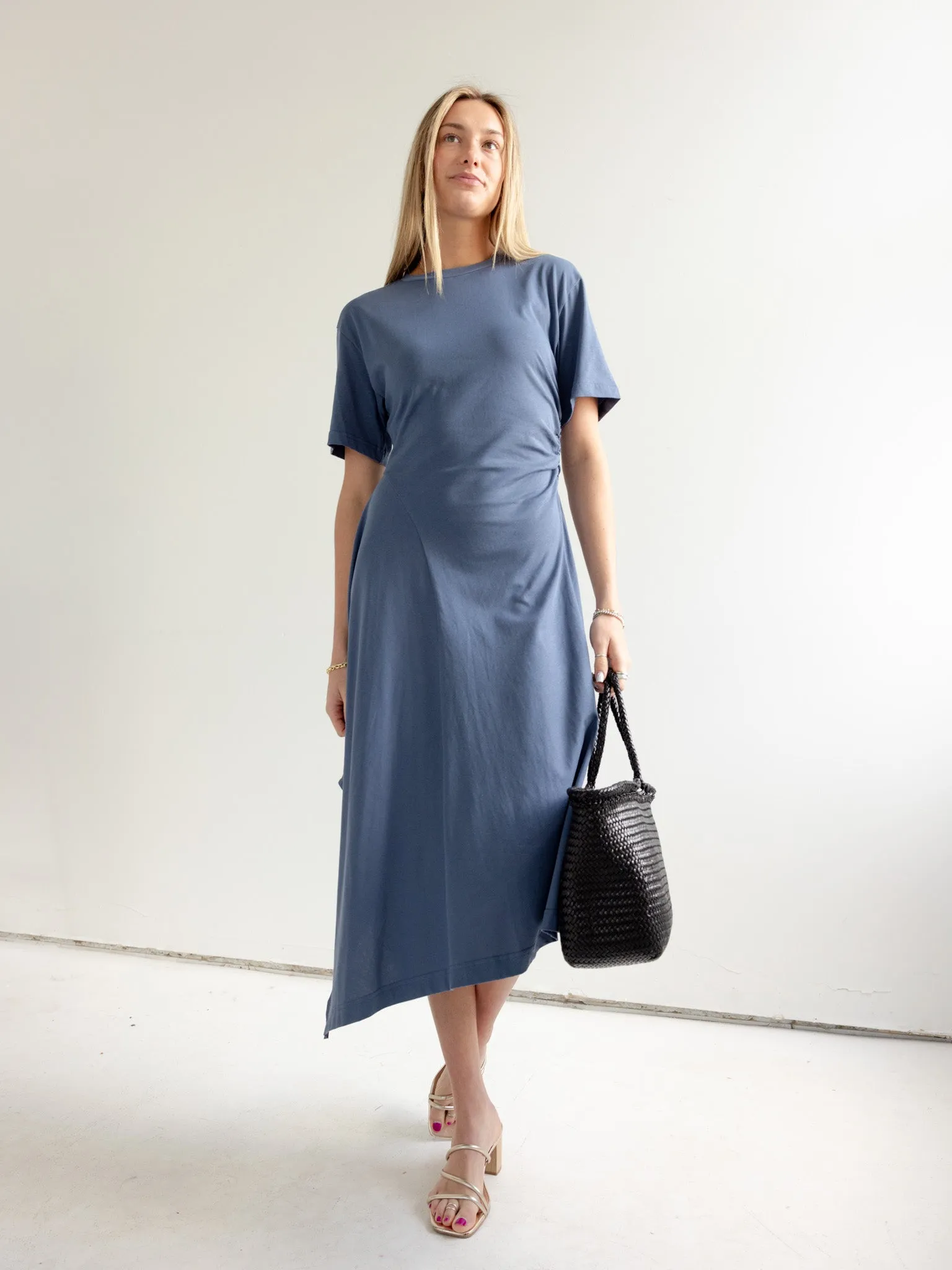 Modern Finish Polished look dress Asymmetric Knit Dress