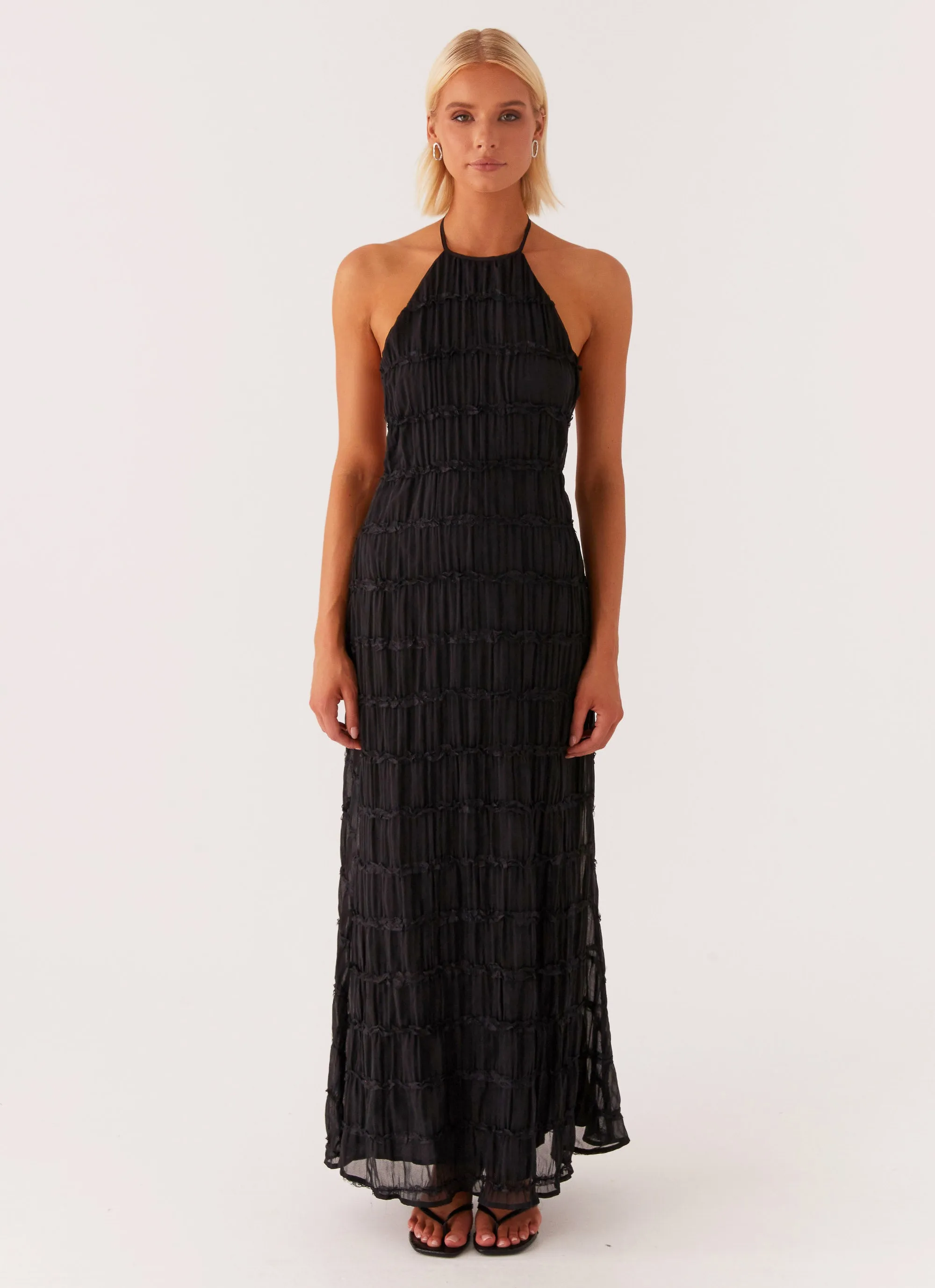 Tailored Fit Effortless Wear Aullie Maxi Dress - Black