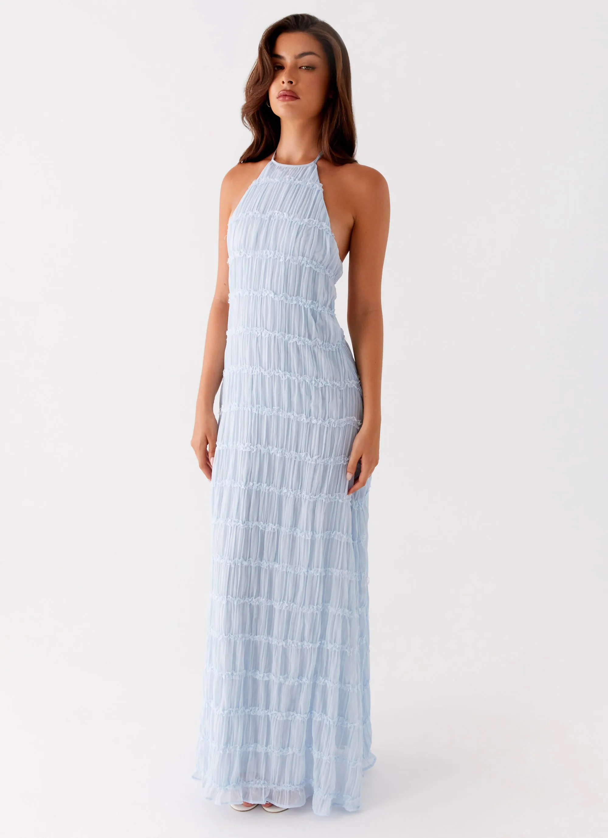 Aullie Maxi Dress - Blue Trend Detail