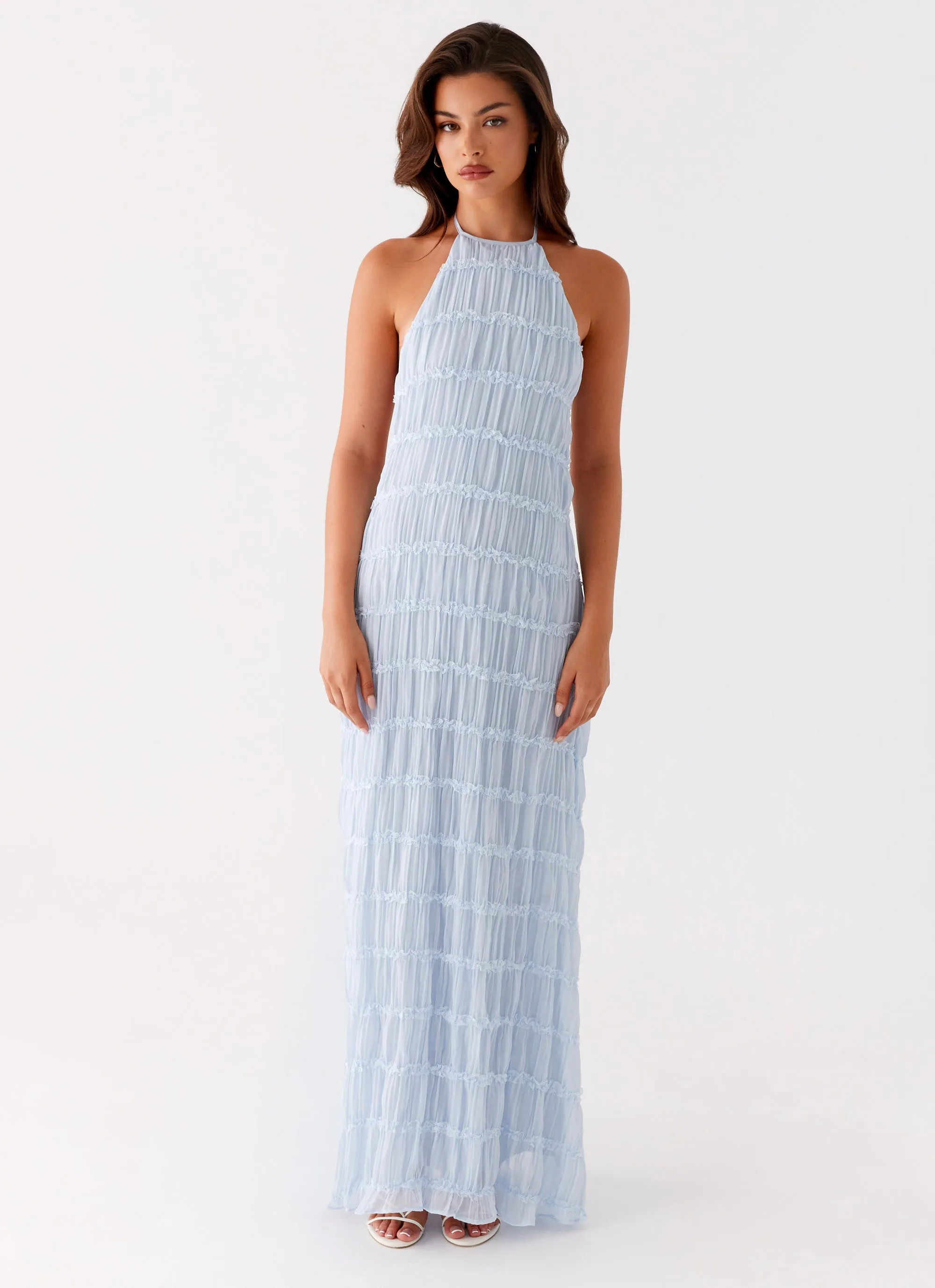 Aullie Maxi Dress - Blue Easy Flow