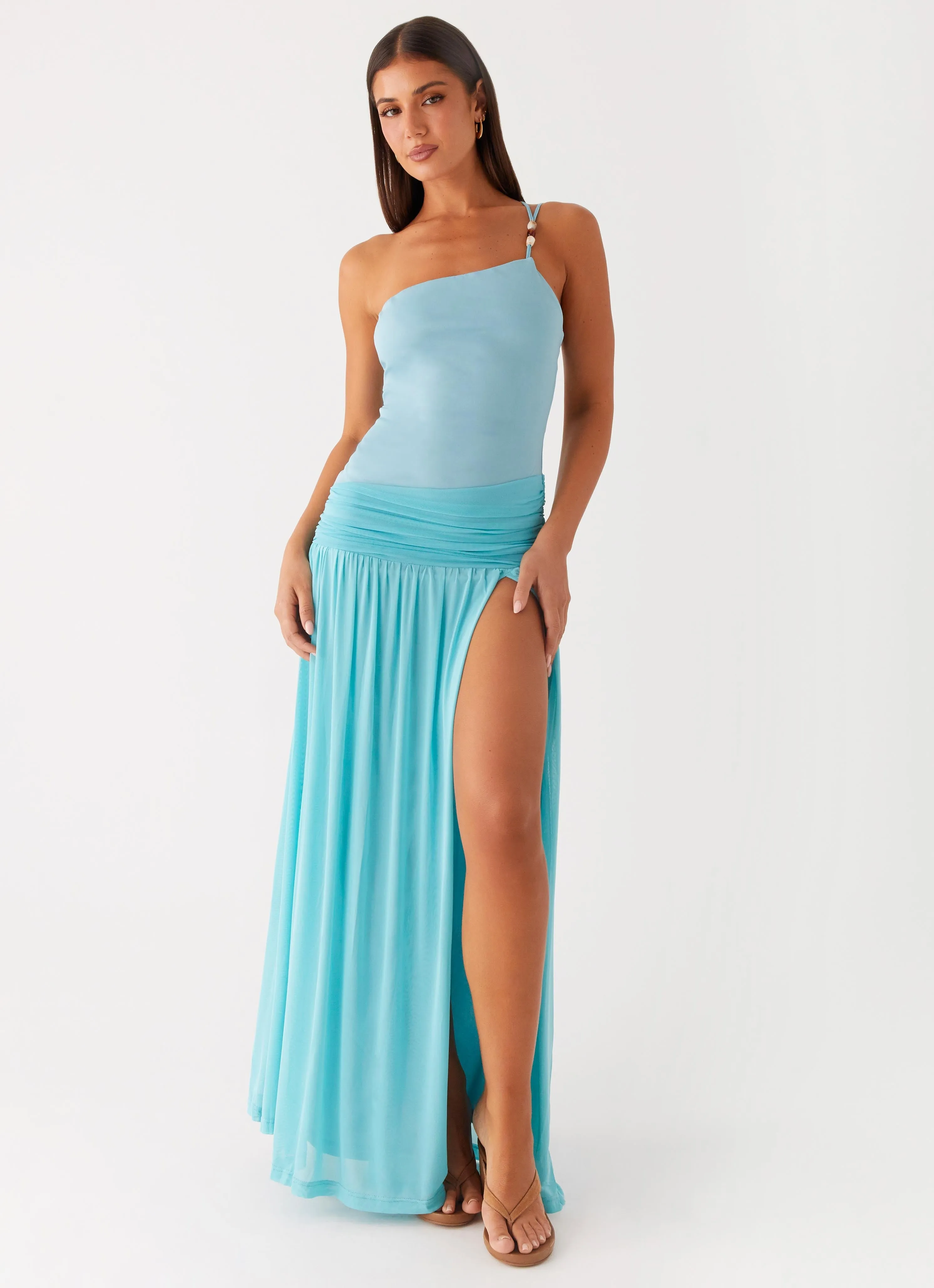 All Wear Soft Stitch Aurelia Maxi Dress - Aqua