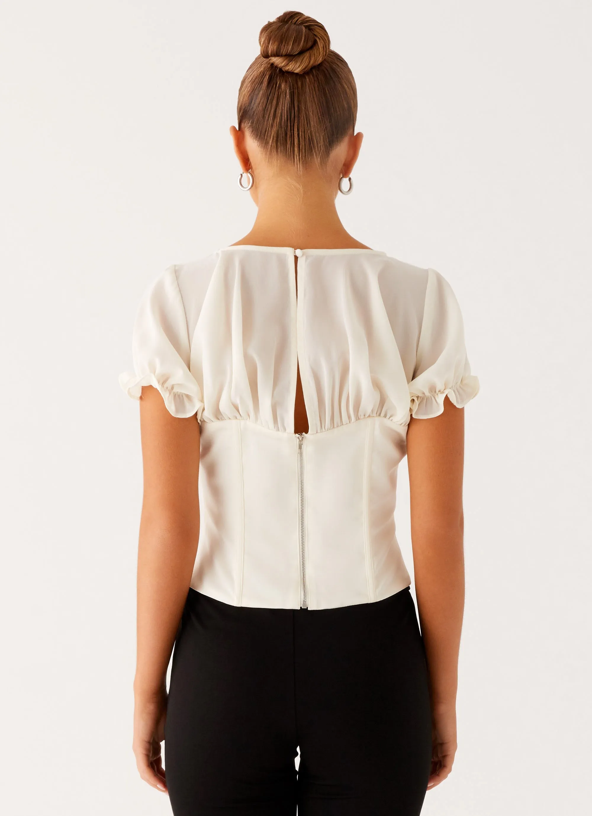 SeamlessDesign Avalee Top - Ivory