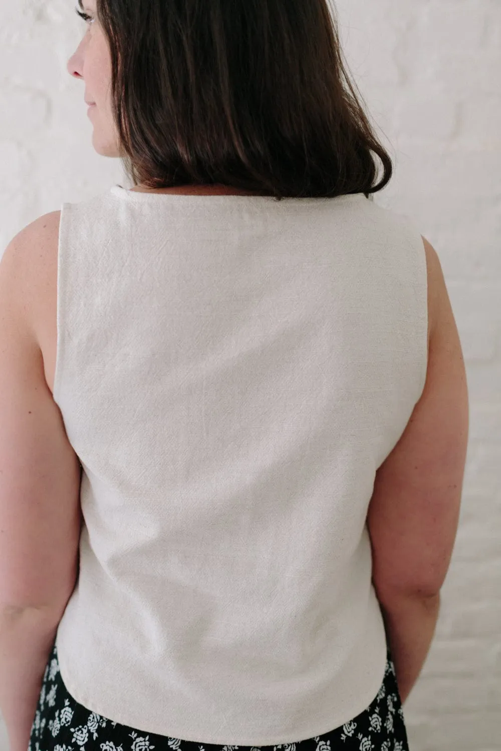 CompactSize Light material Aviva Top in Oat Linen