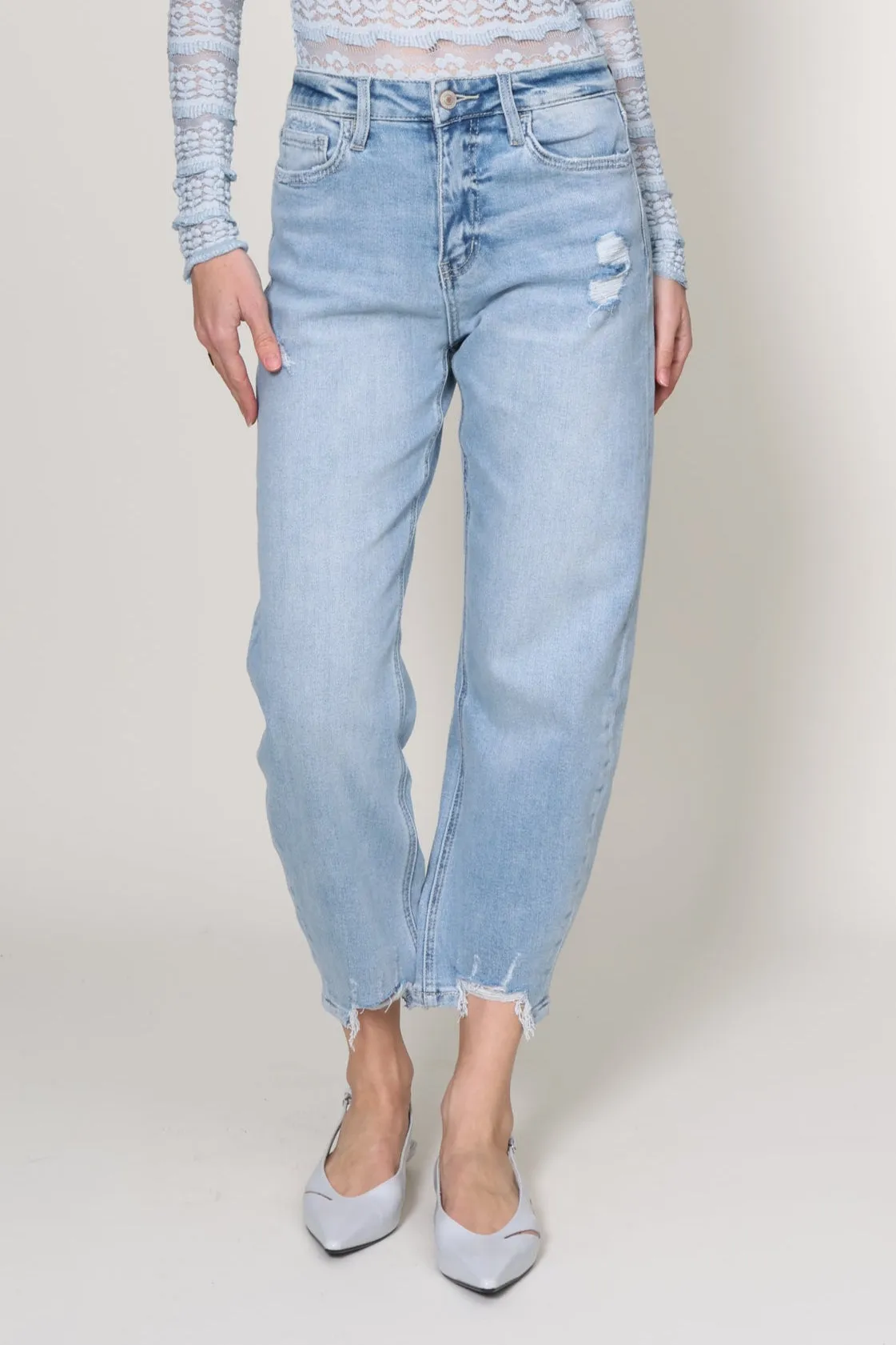 Awe Mini Barrel Jean Freedom Move All Day Use