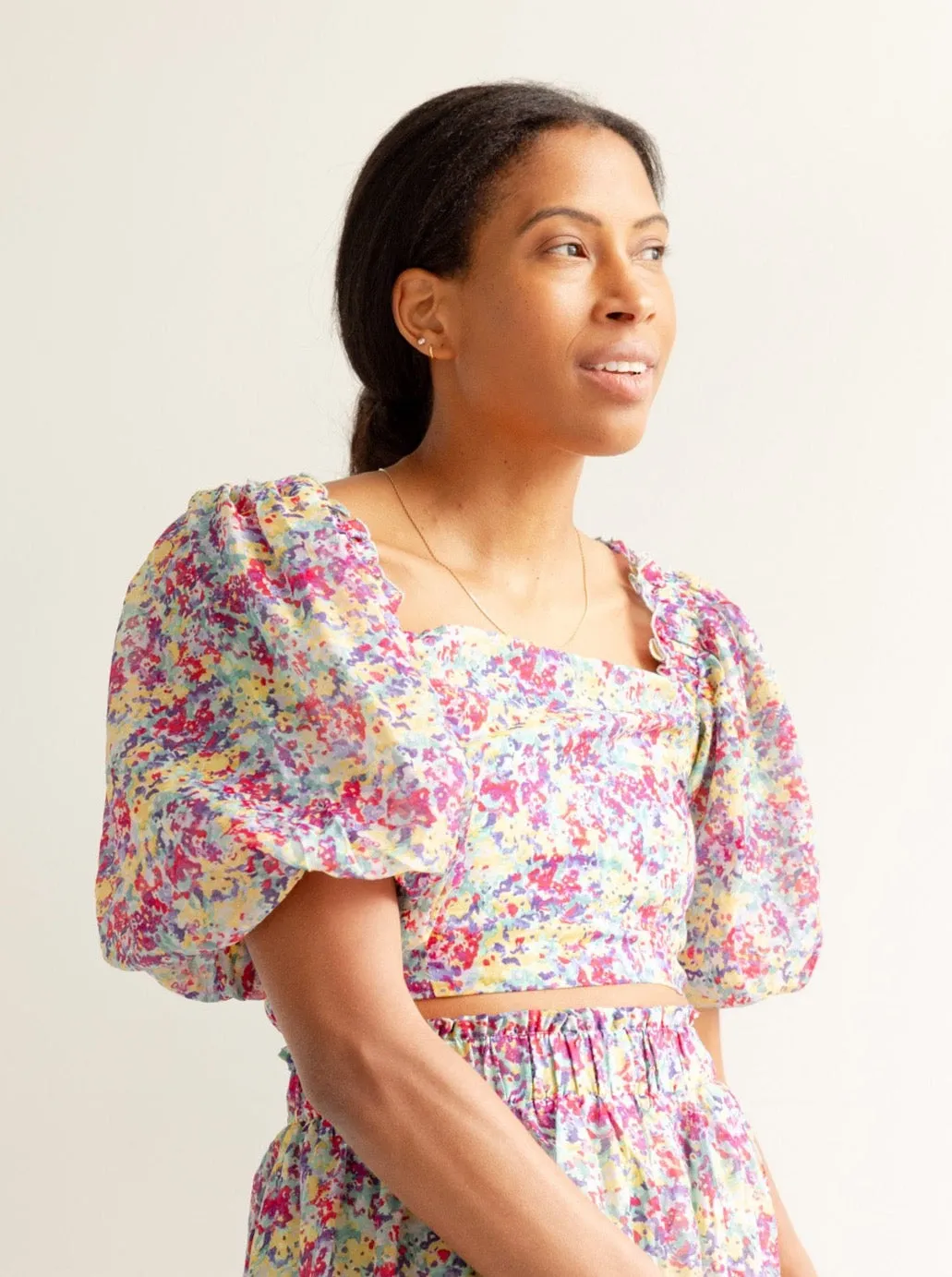 Azalea Top Sun Protection Fabric Fleece Pullover