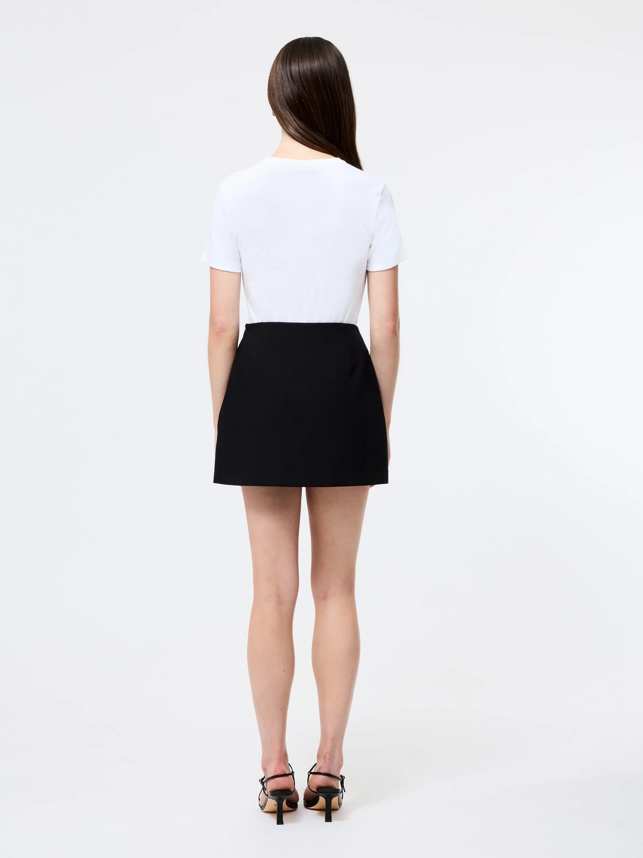 Weekend Fashion Light Outfit Azra Twill Welt Pocket Mini Skirt