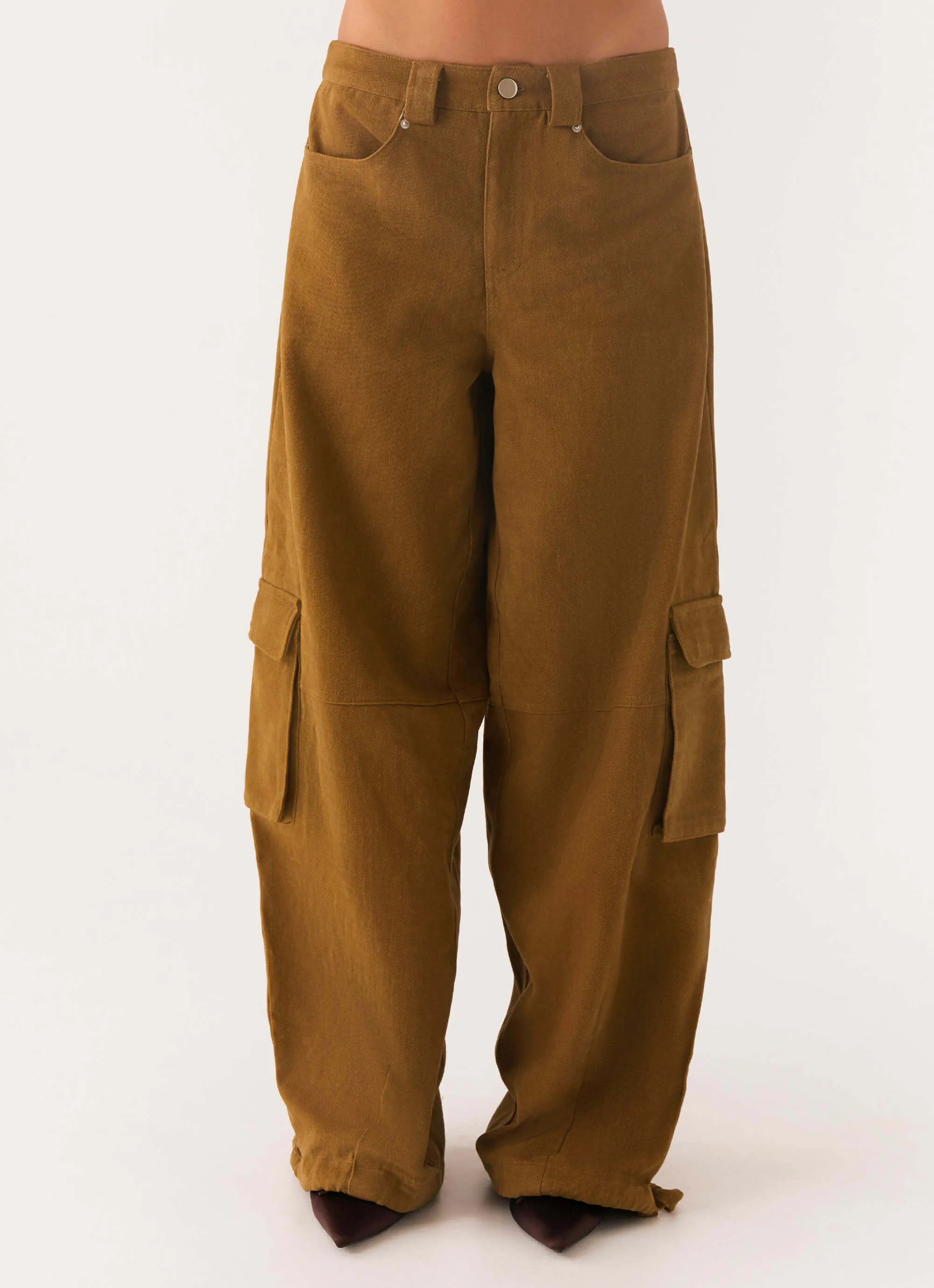 Versatile Wearable Back In Time Cargo Pant - Brown