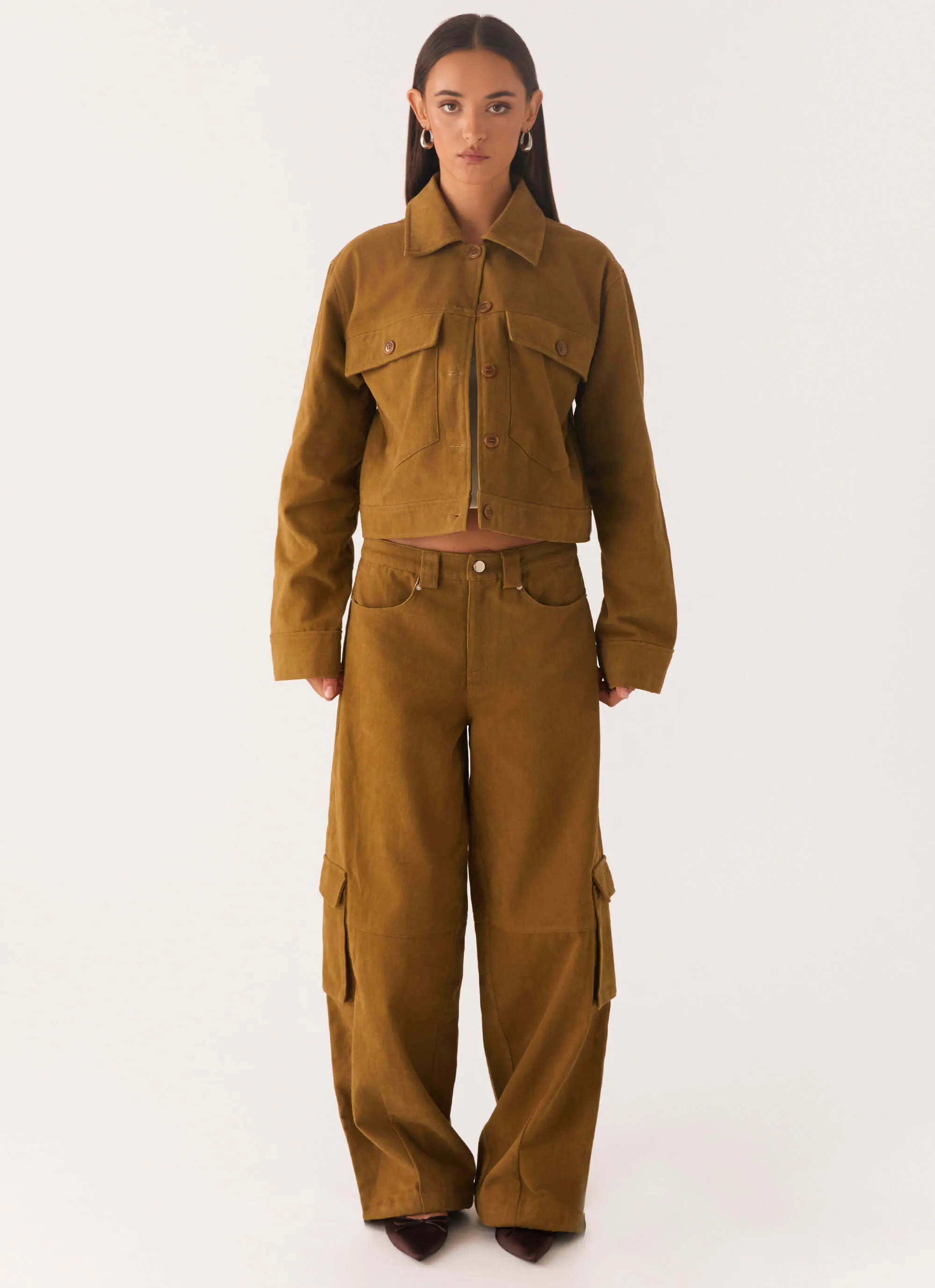 Back In Time Cargo Pant - Brown Work Ready