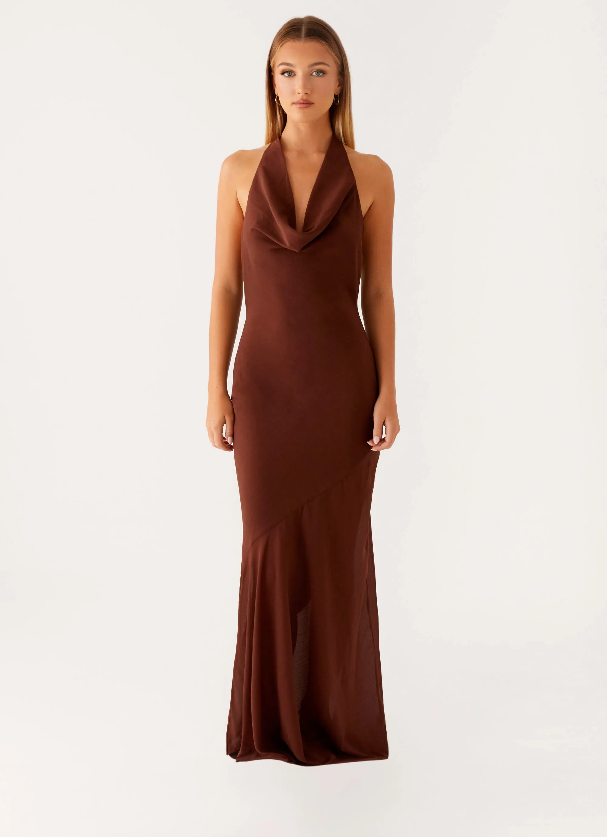 Comfy Texture Sullivan Maxi Dress - Chocolate