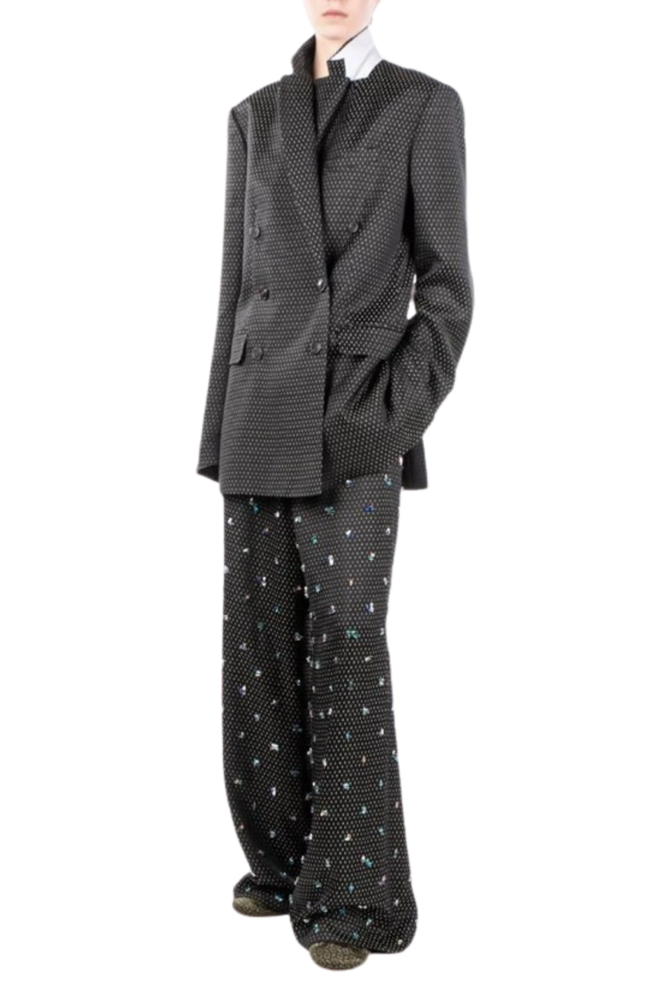 Bafya Jacket High Collar Contoured Silhouette