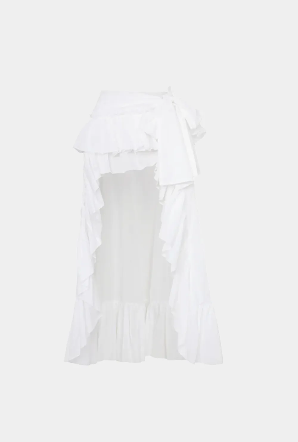 Shape Retention Easy Match BAHAMAS WRAP SKIRT WHITE