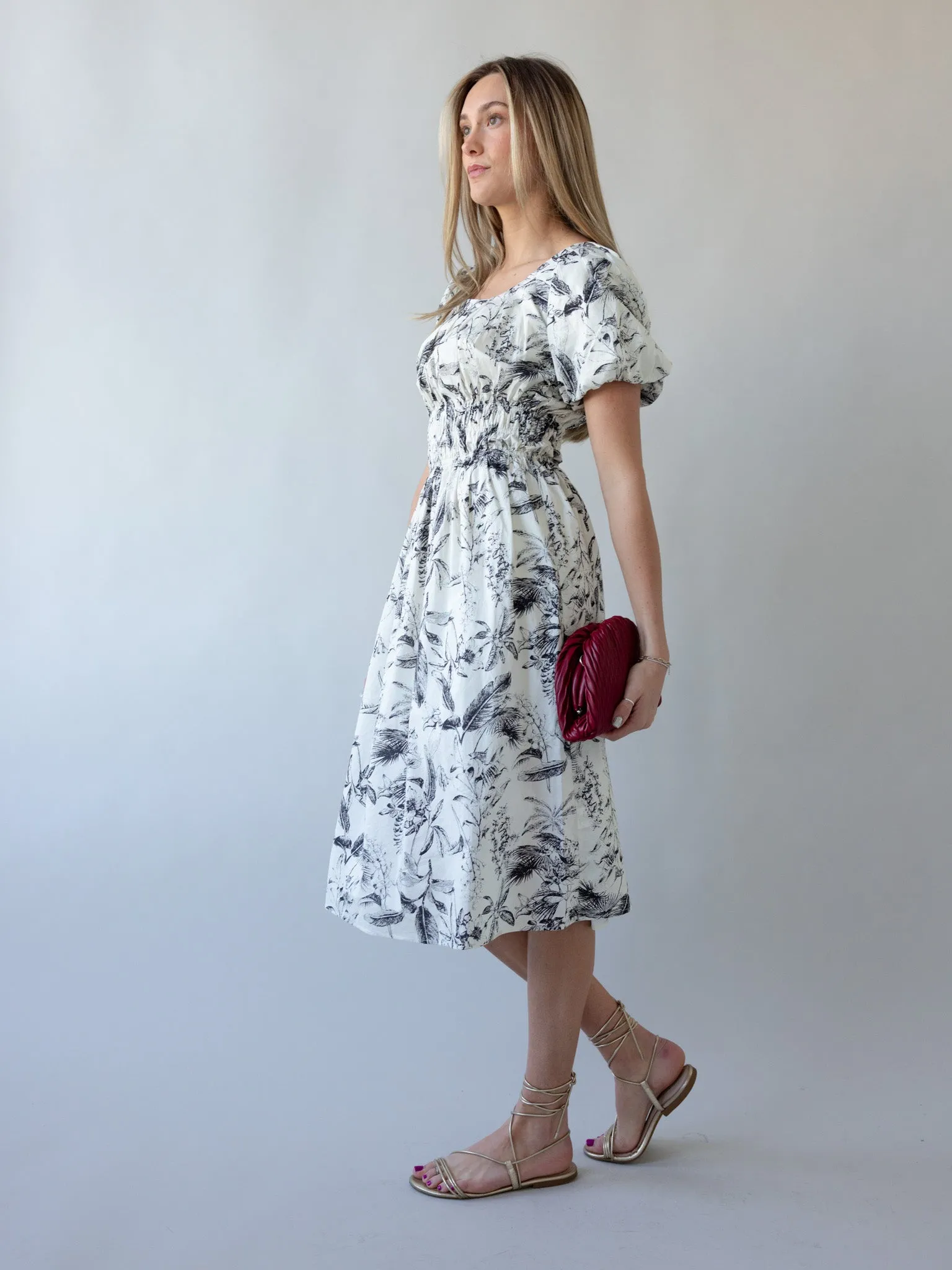 Simone Floral Dress Lazy Pick