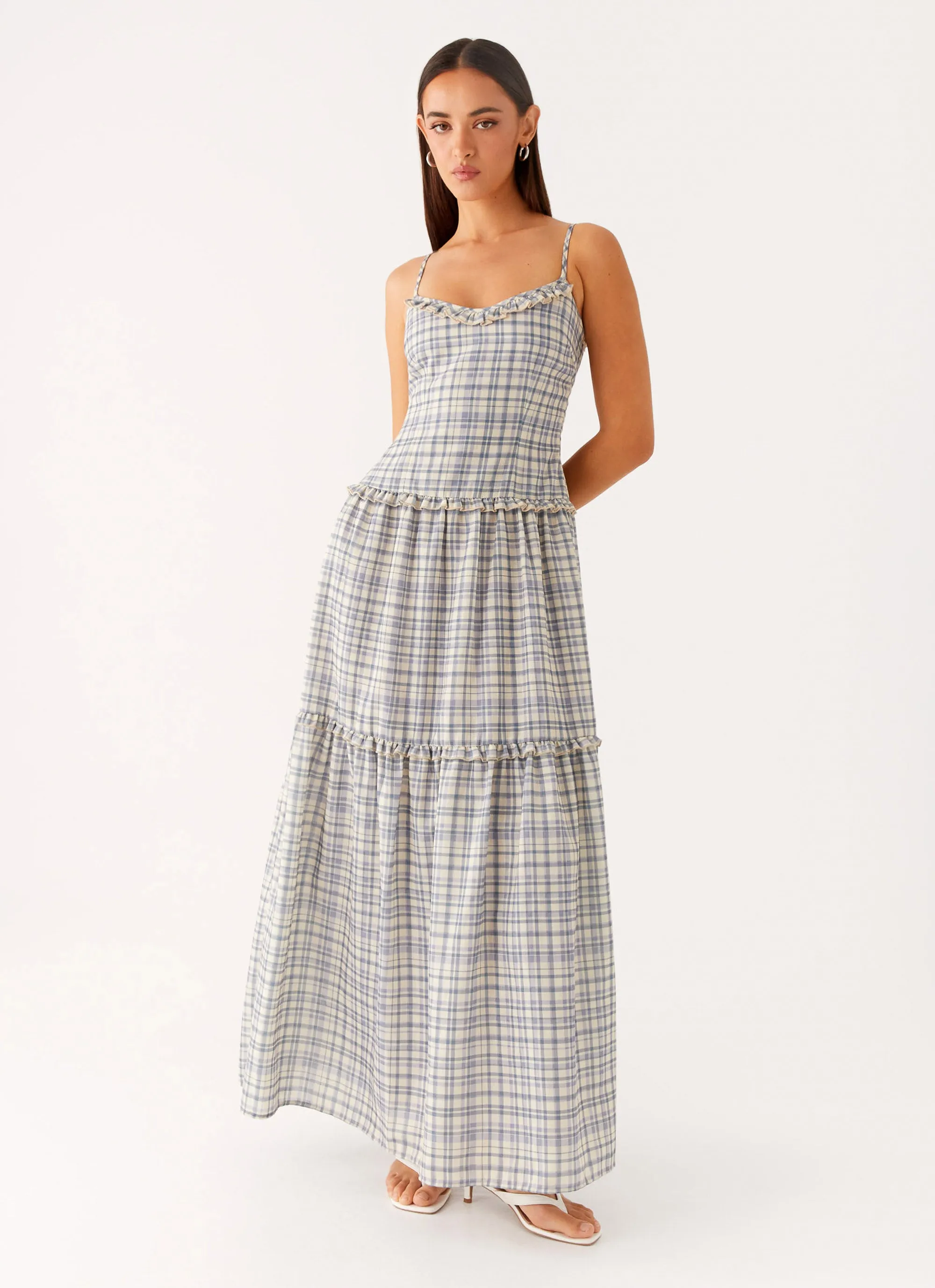 Hermie Midi Dress - Check Balanced Look