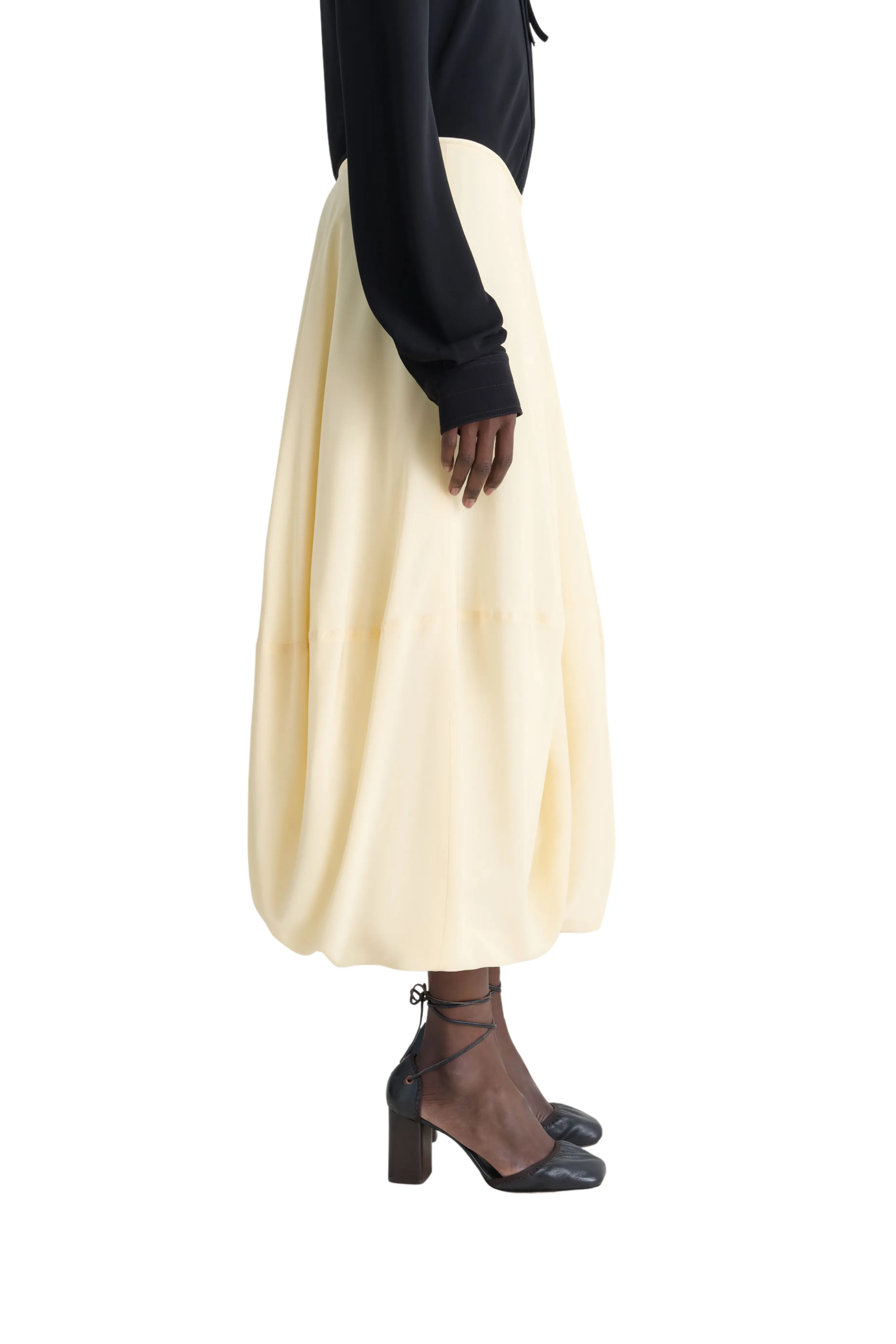 Balloon Skirt raw hem Neat Style