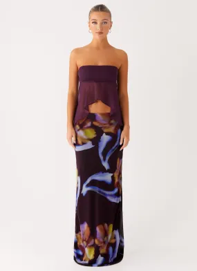 Fashion Energy Barbados Maxi Skirt - Dark Floral