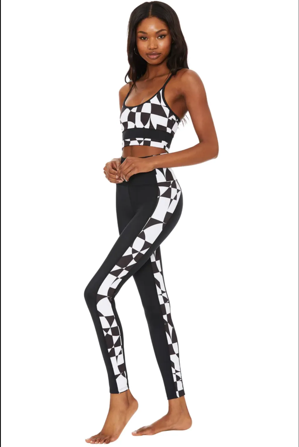 StaticResistantFabric Beach Riot Colorblock Legging - 70s Geo