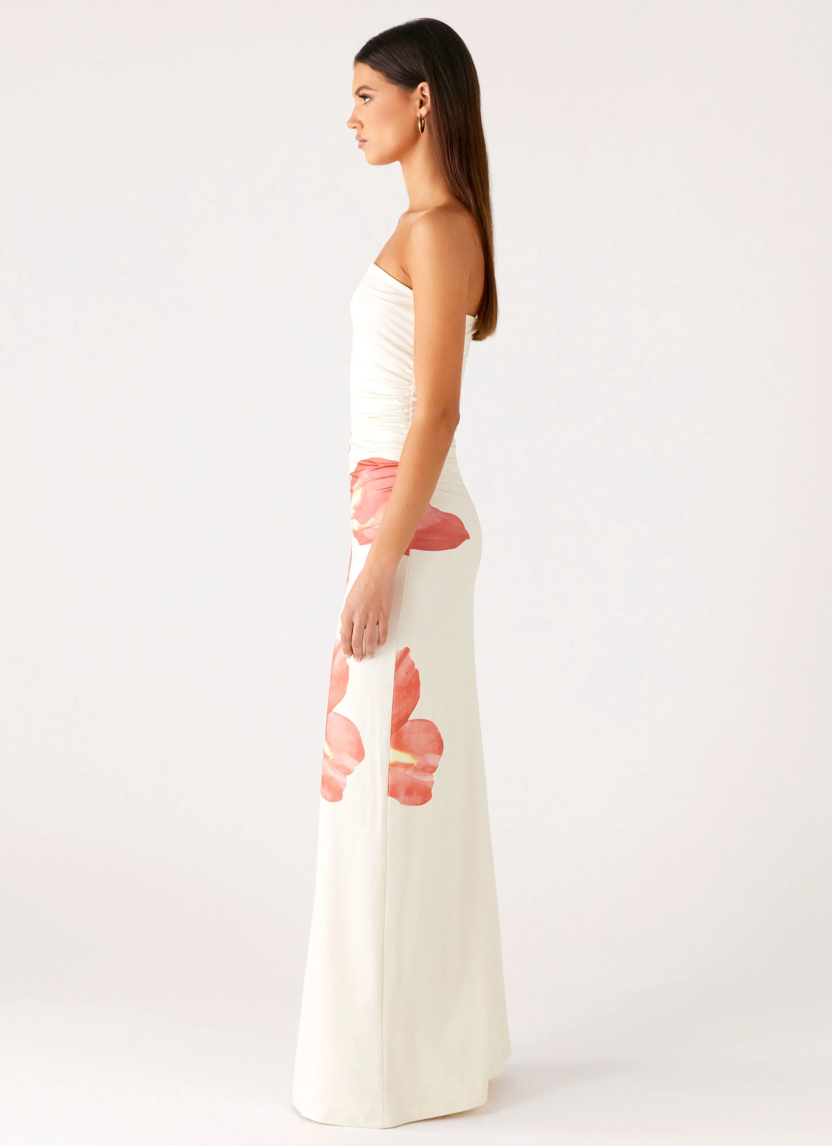 Bellanca Strapless Maxi Dress - Siena Floral Everyday Look Clean Aesthetic