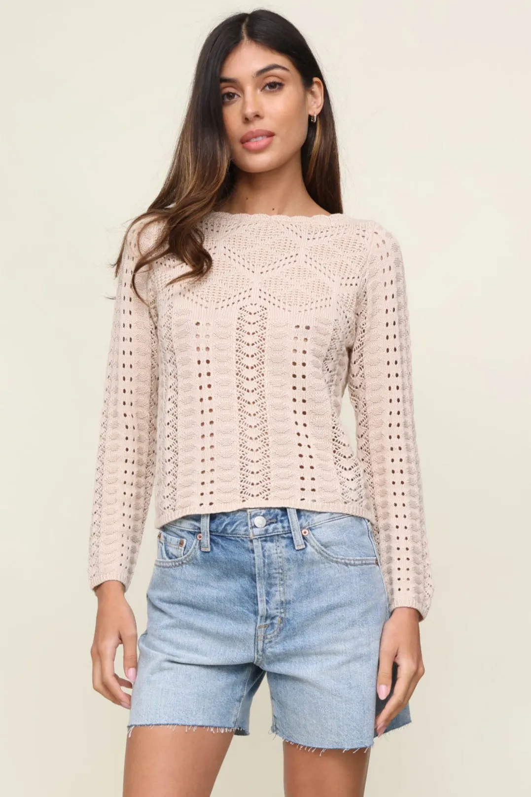 Smart Style Reinforced Hem Benet Sweater