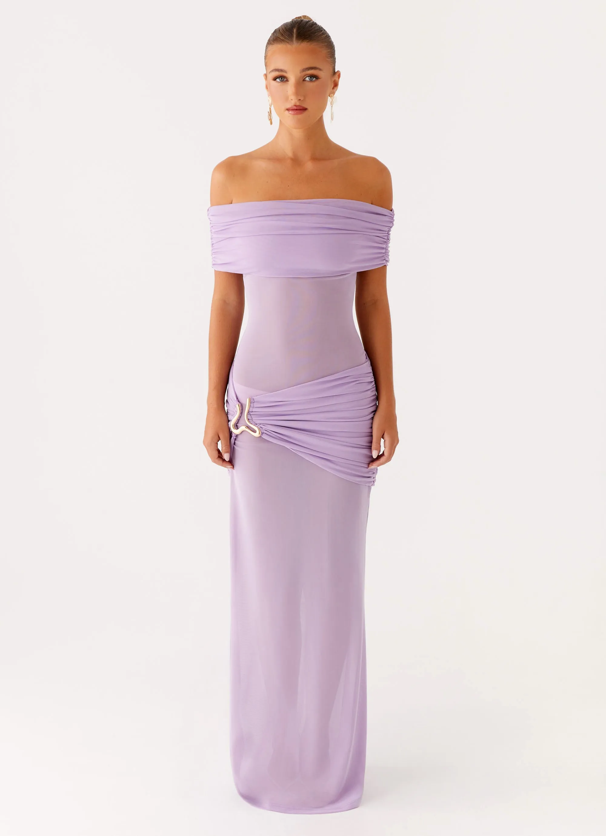 single wear Light Finish Benji Maxi Dress - Lilac