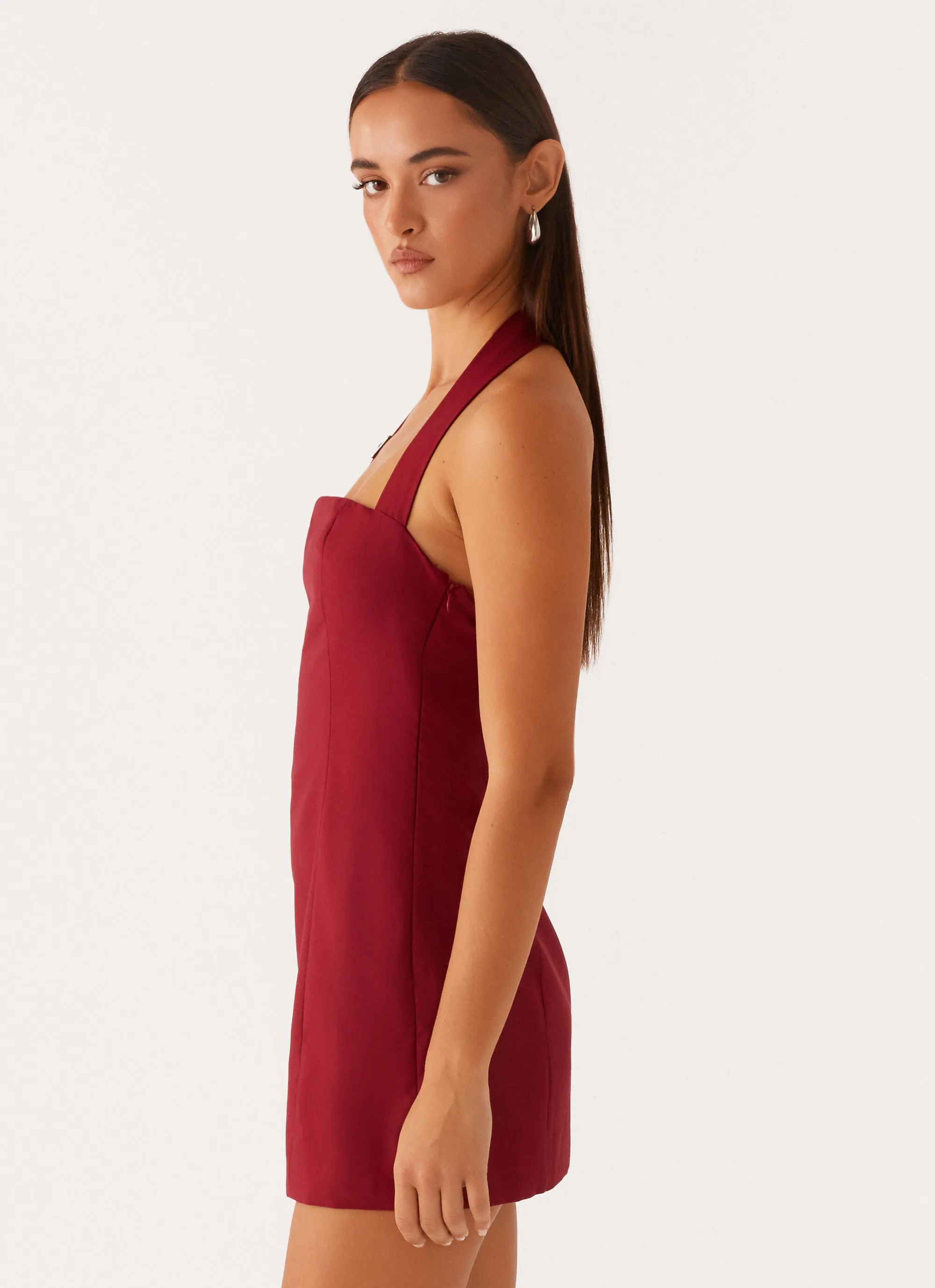 Bianca Halter Dress - Red Easy Style