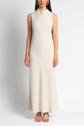 Playful touch Layered Form Bias Crepe Dress