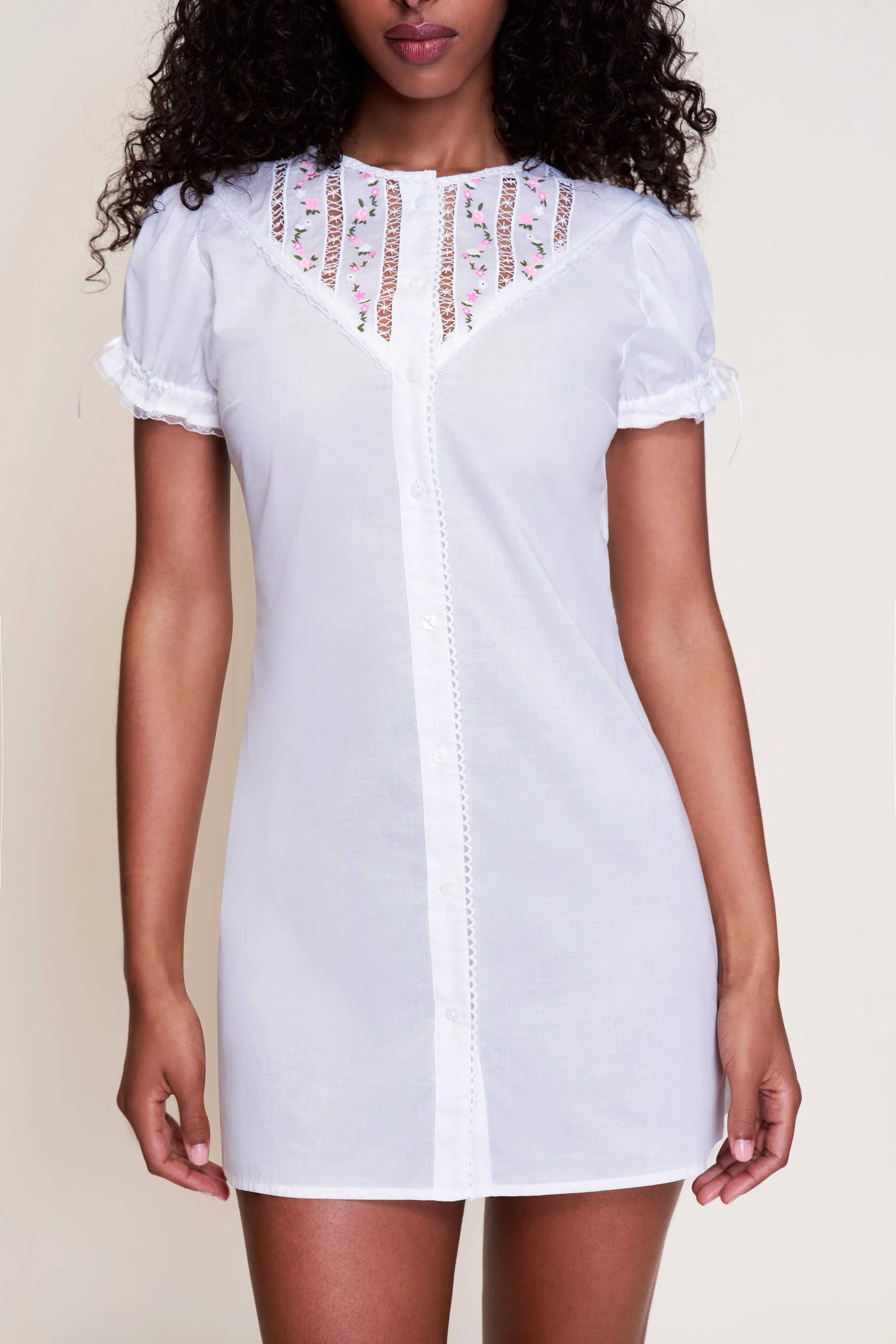 Balanced Texture Bina Lace Babydoll Dress