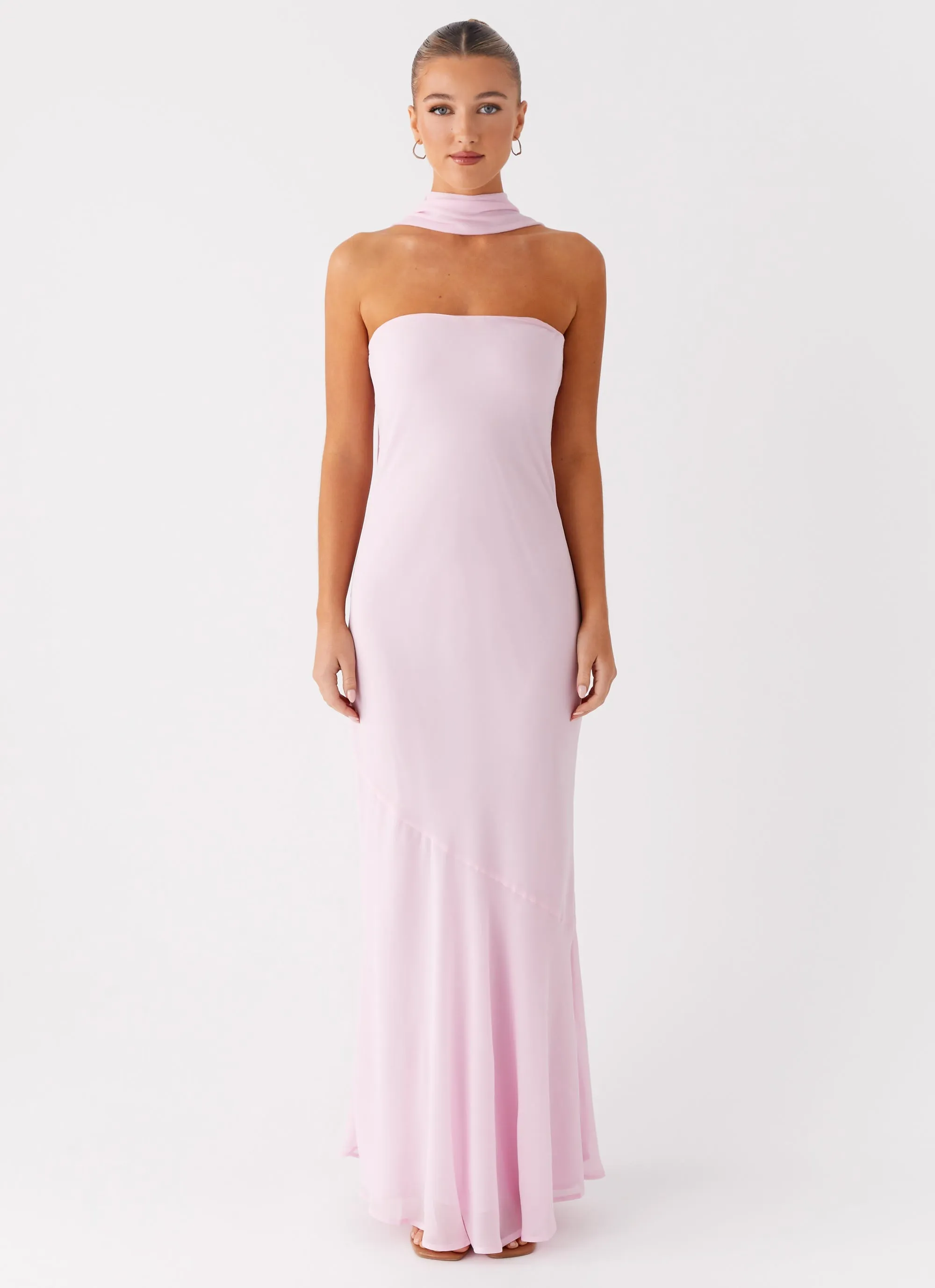 Vintage Vibe Under The Pagoda Maxi Dress - Pink