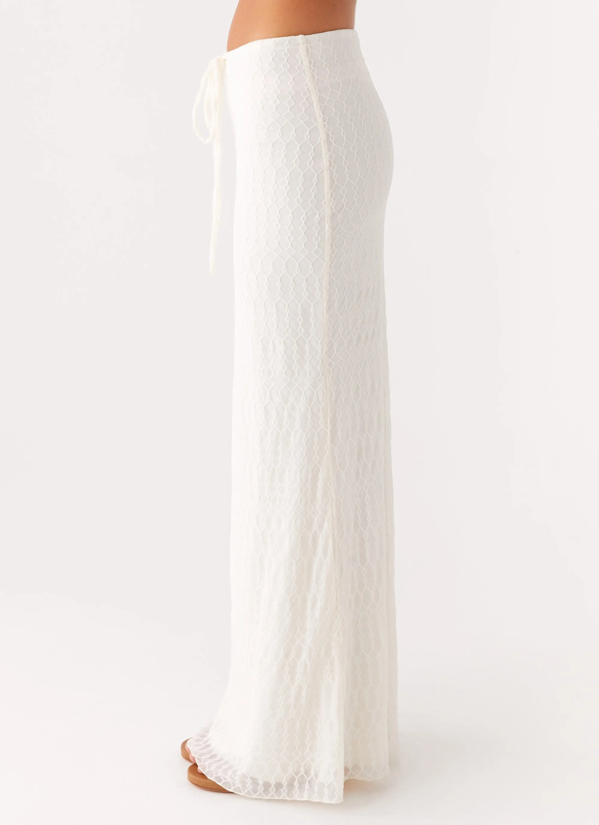 Blakely Maxi Skirt - Ivory Local Artisan