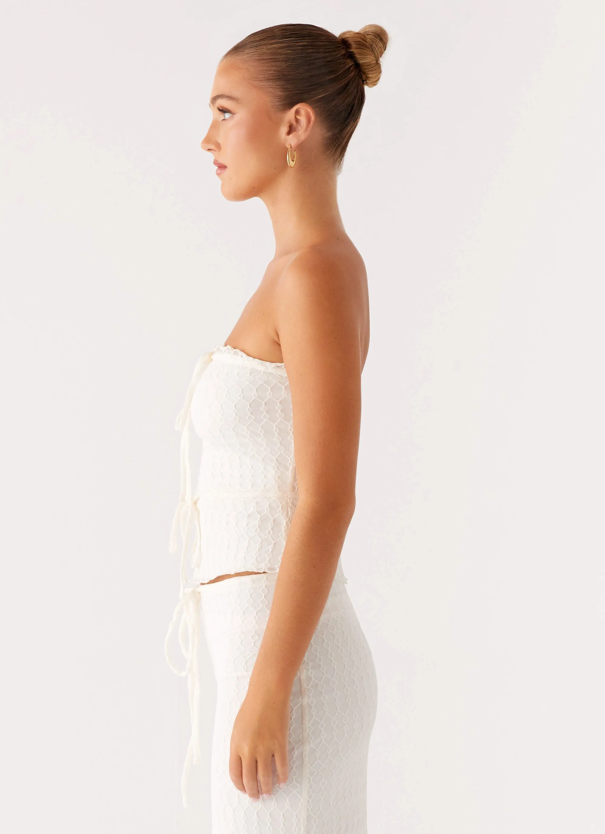 Blakely Tube Top - Ivory GarmentWashed Softness