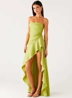 Subtle Charm Bodie Maxi Dress - Lime