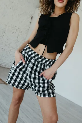 Classic Vibe Free People Get Free Seersucker Pull-On Shorts