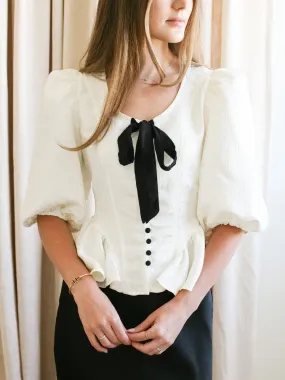 Bonnie Bow Blouse BreathableFabric