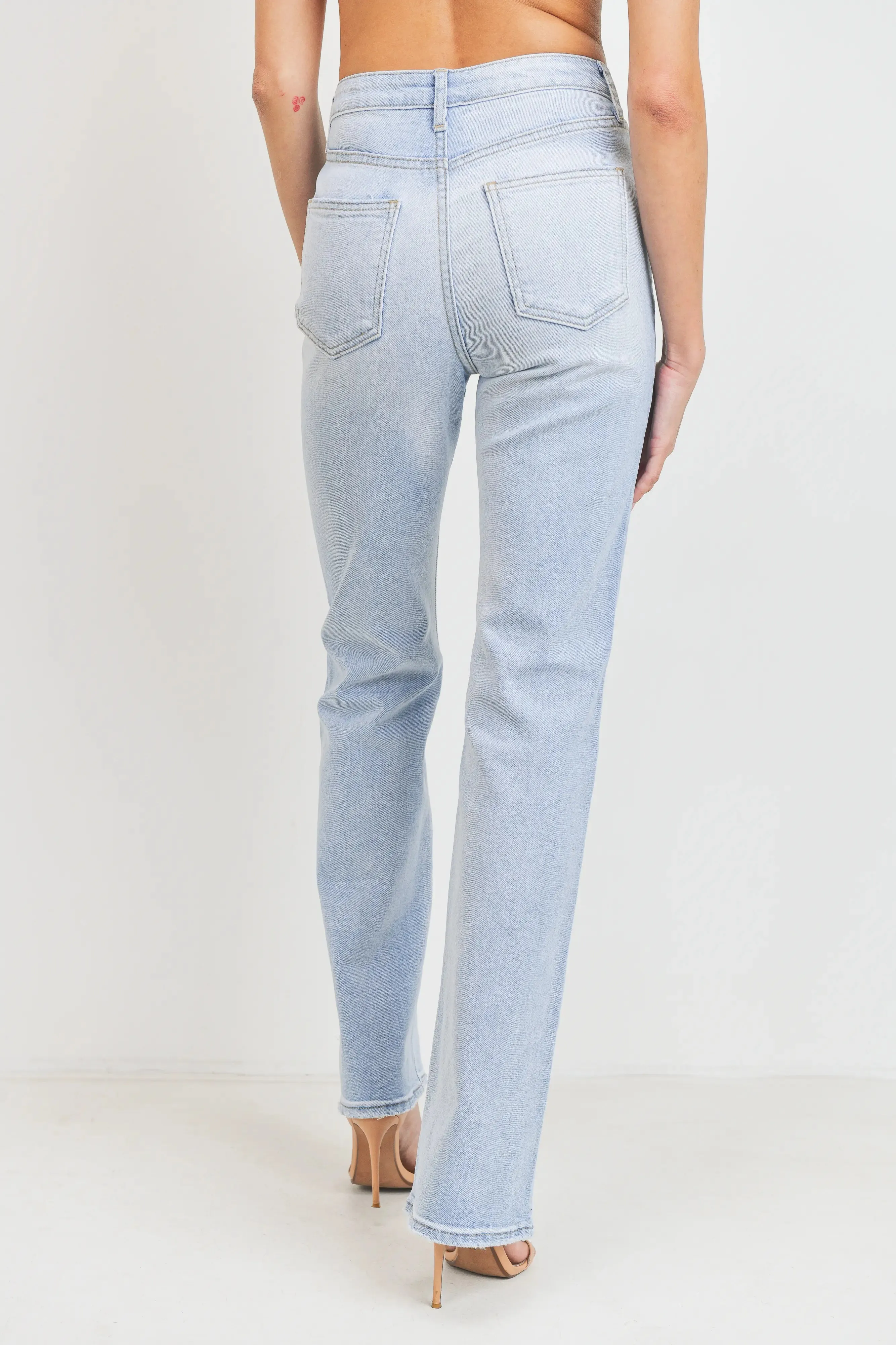 High Rise Vintage Slim Jeans - Bootcut Yoga Ready All-day Comfort