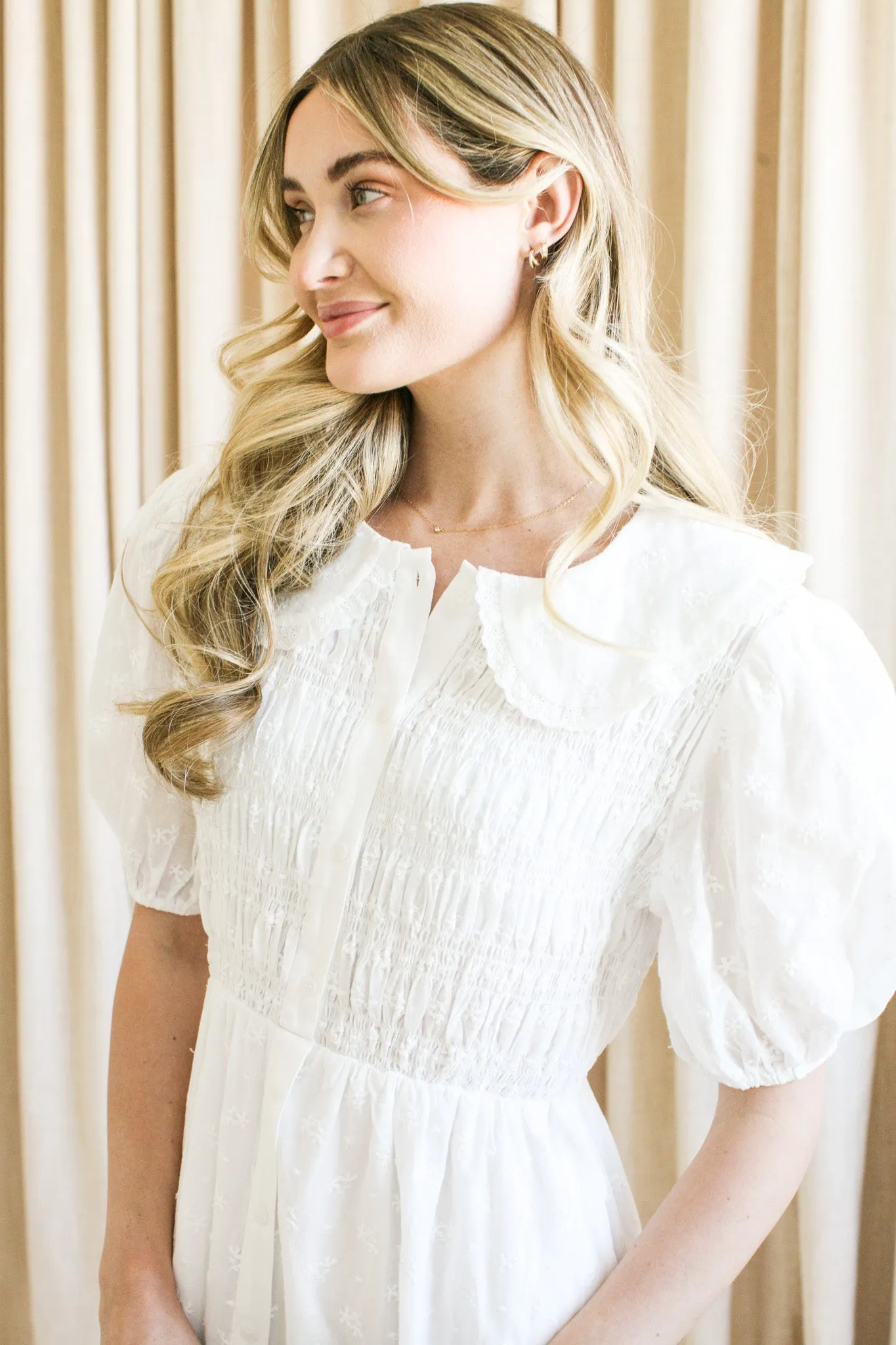 Alice Collared Midi Dress Sleek Comfort