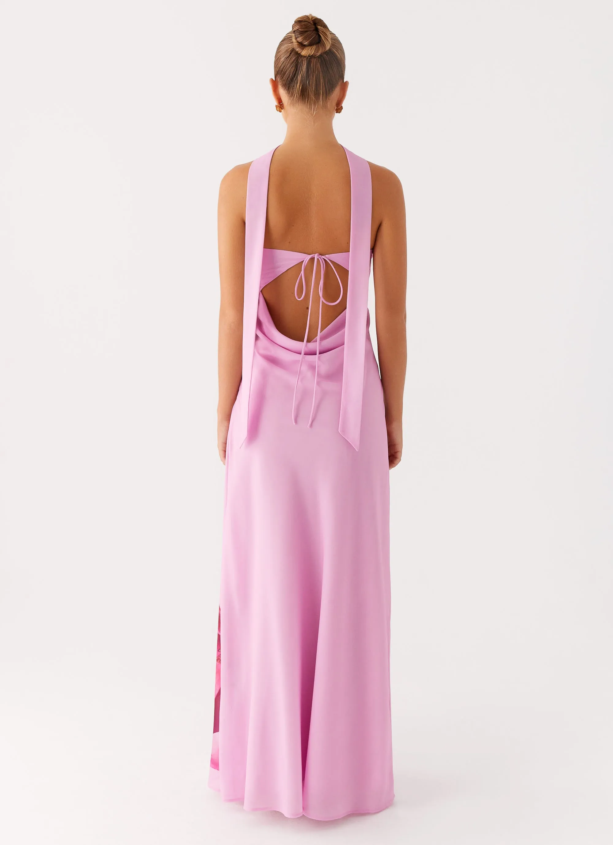 Pure Shape Prim Maxi Dress - Pastel Pink