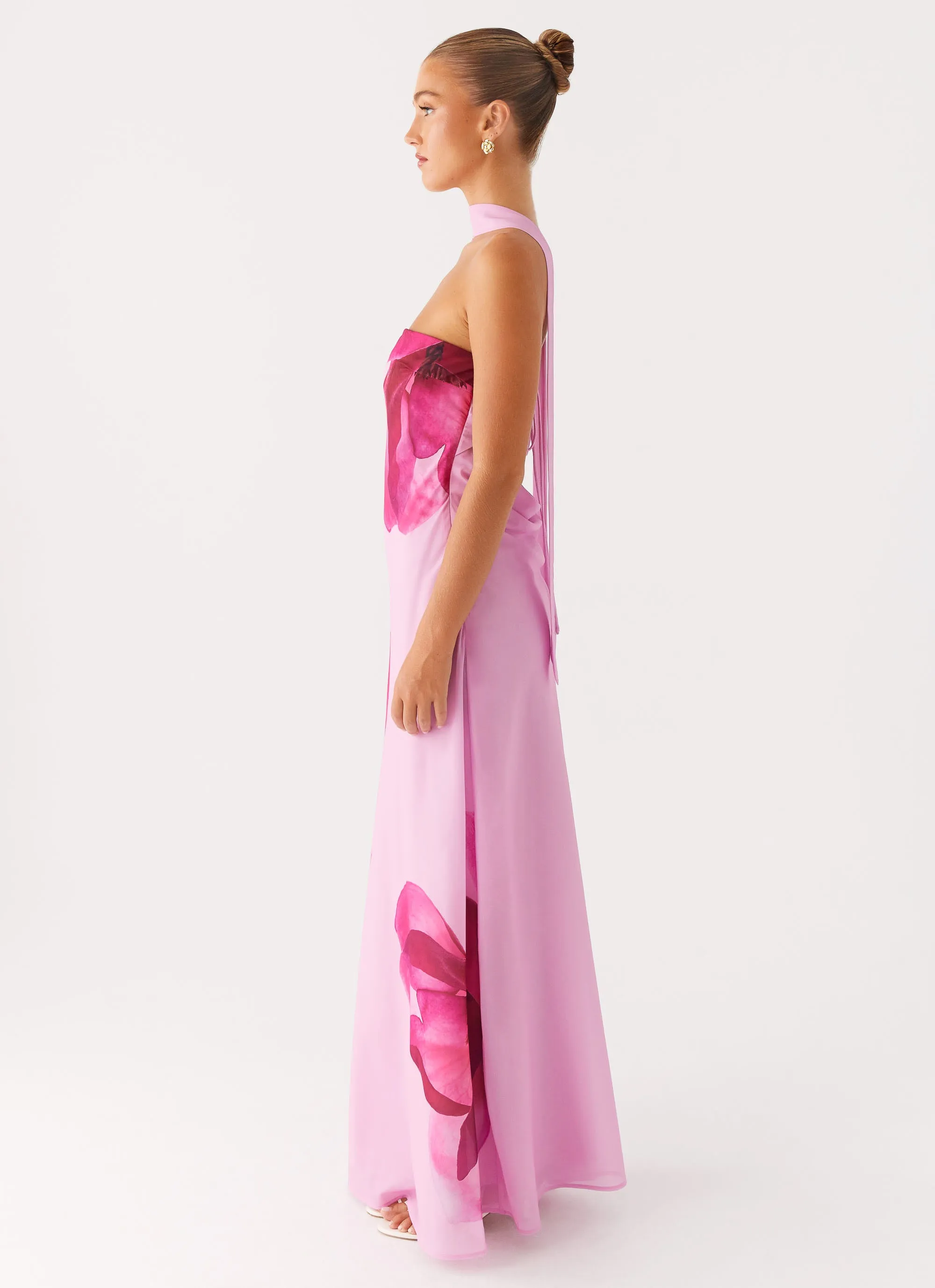 Prim Maxi Dress - Pastel Pink Upgrade-Option Night Out