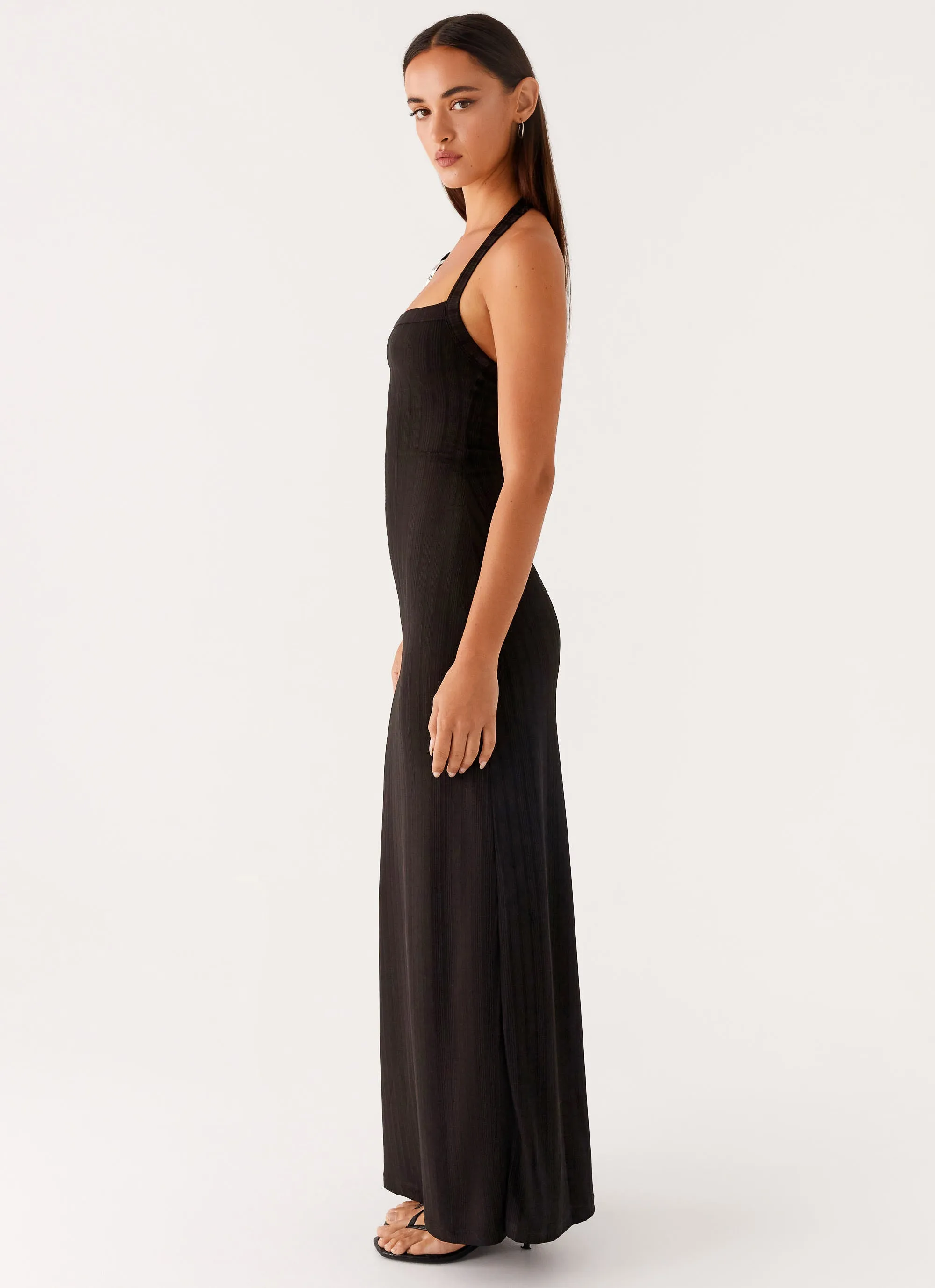 Relaxed Look Selene Maxi Dress - Black