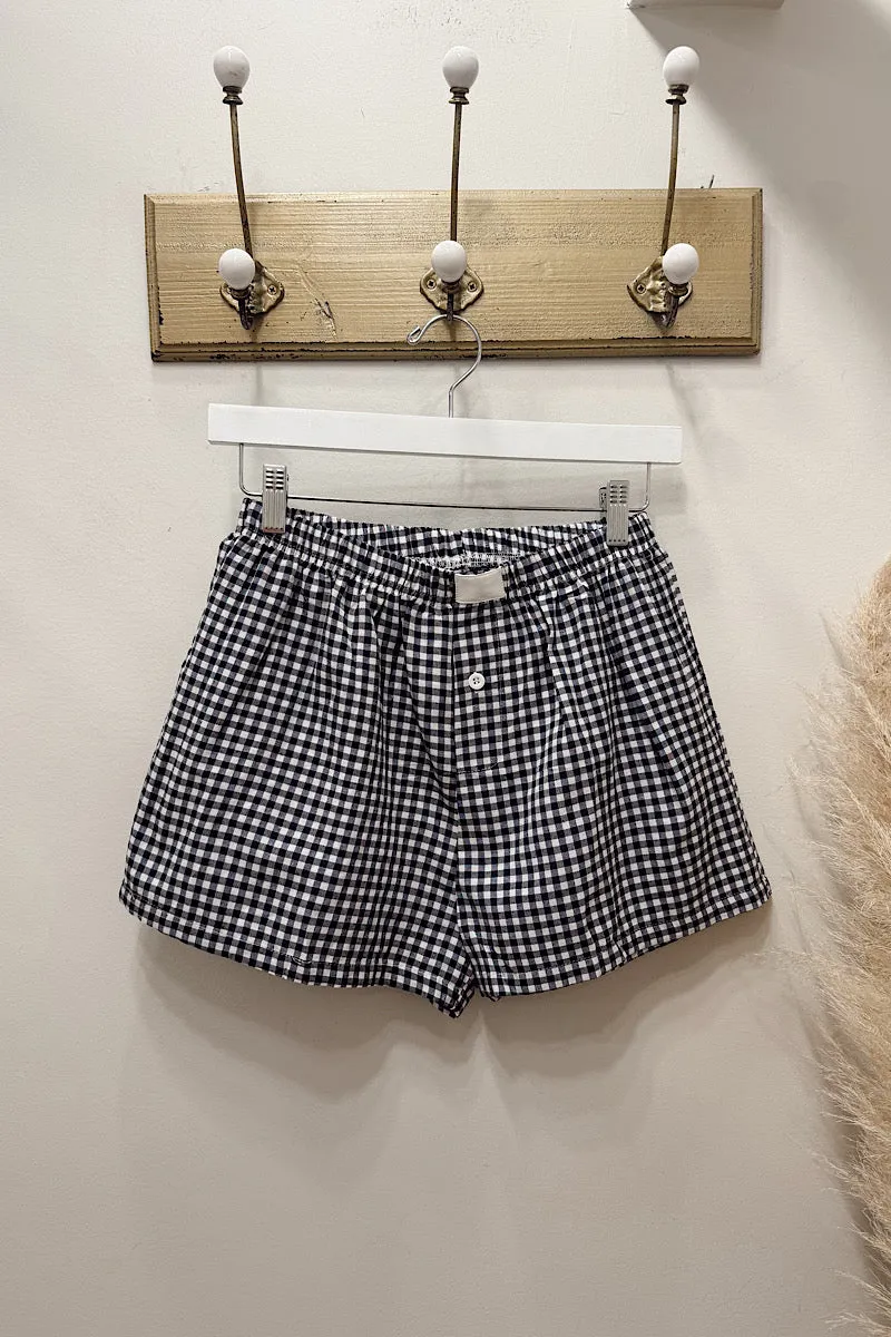 Boxer Shorts - Navy Breathable Lining beach volleyball gear