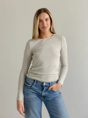 Brandy Long Sleeve - Bone Quick Release Fasteners Hypoallergenic Fiber