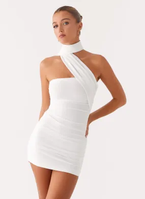 Night wear Breaking News Mini Dress - White