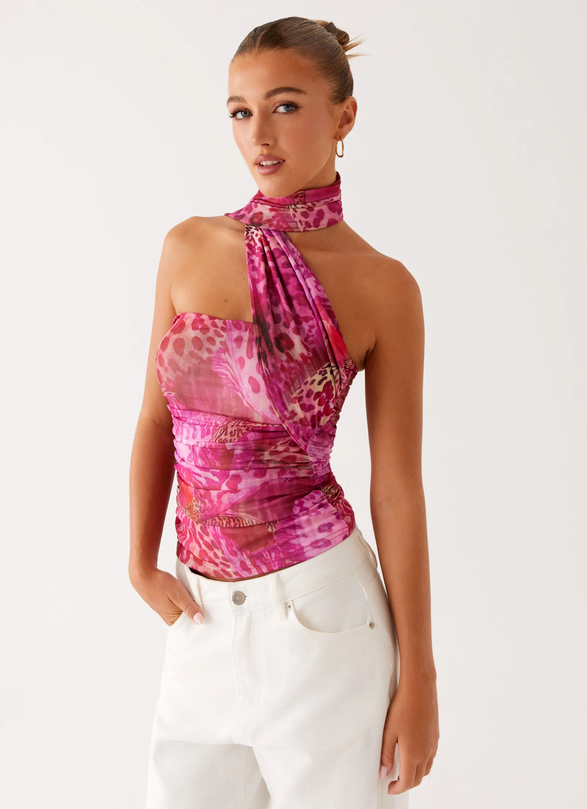 Breaking News Top - Lavender Lagoon BreathableMeshPanel GarmentWashed Texture