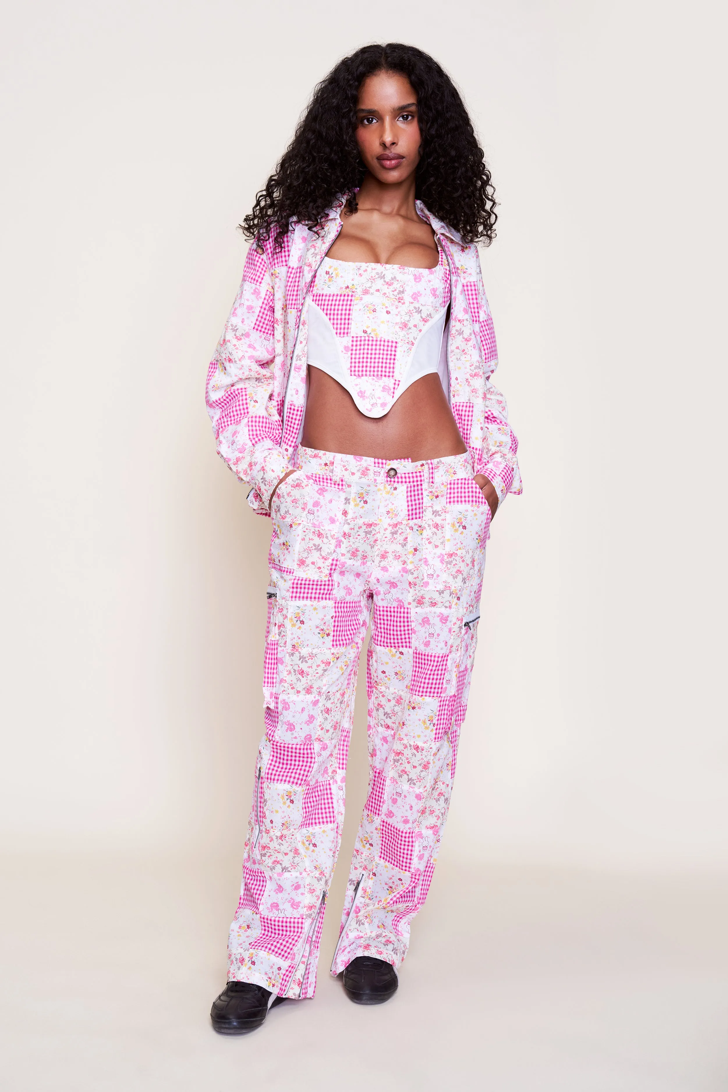 Interlock Knit Serene Patchwork Corset