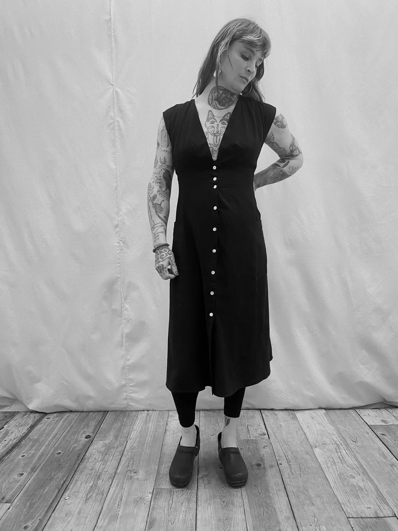 Smooth Edge Penelope Dress in Black