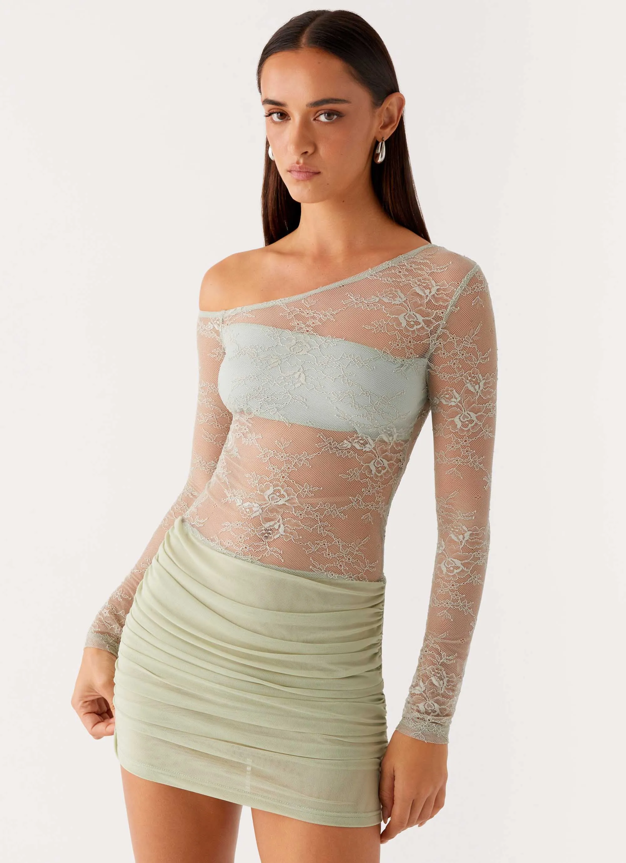 Classic Flow knee-length Zenni Mini Dress - Sage