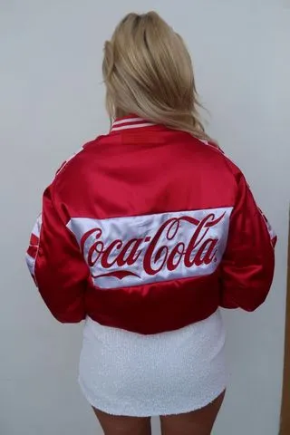 Advanced Wickability System Team Coca Cola Bomber Jacket - Red & White