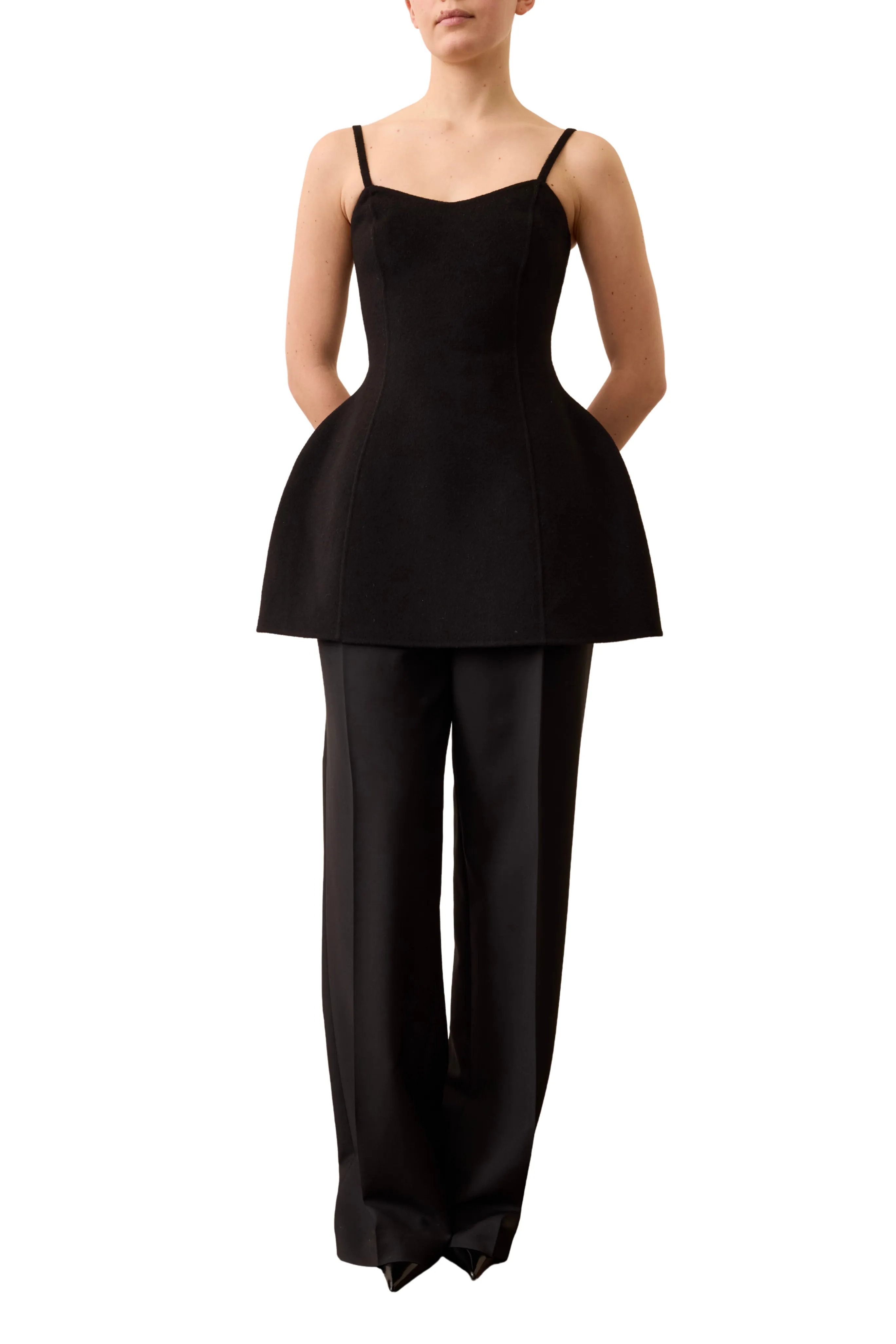 Bustier Double-Faced Top DoubleStitching AntiFade Treatment