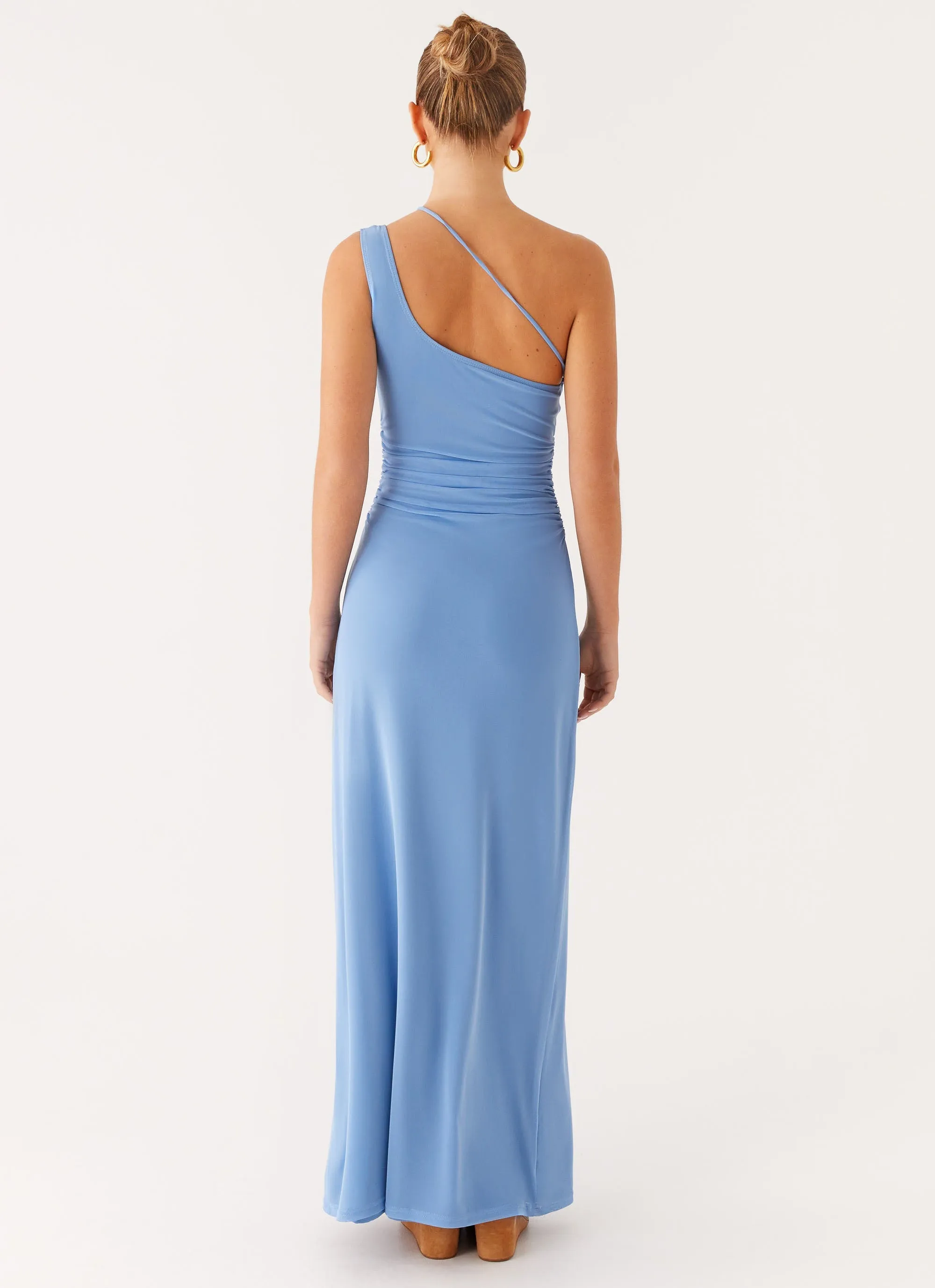 Larisa Maxi Dress - Cornflower Blue Office Friendly Classic and Modern