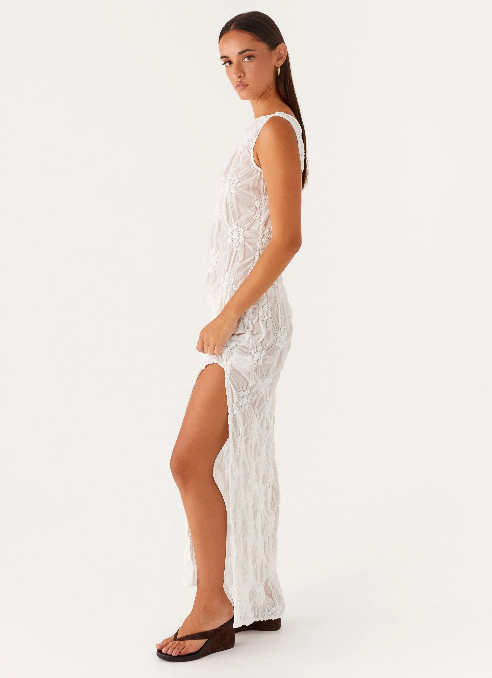 Cool Layers Briar Backless Maxi Dress - Ivory