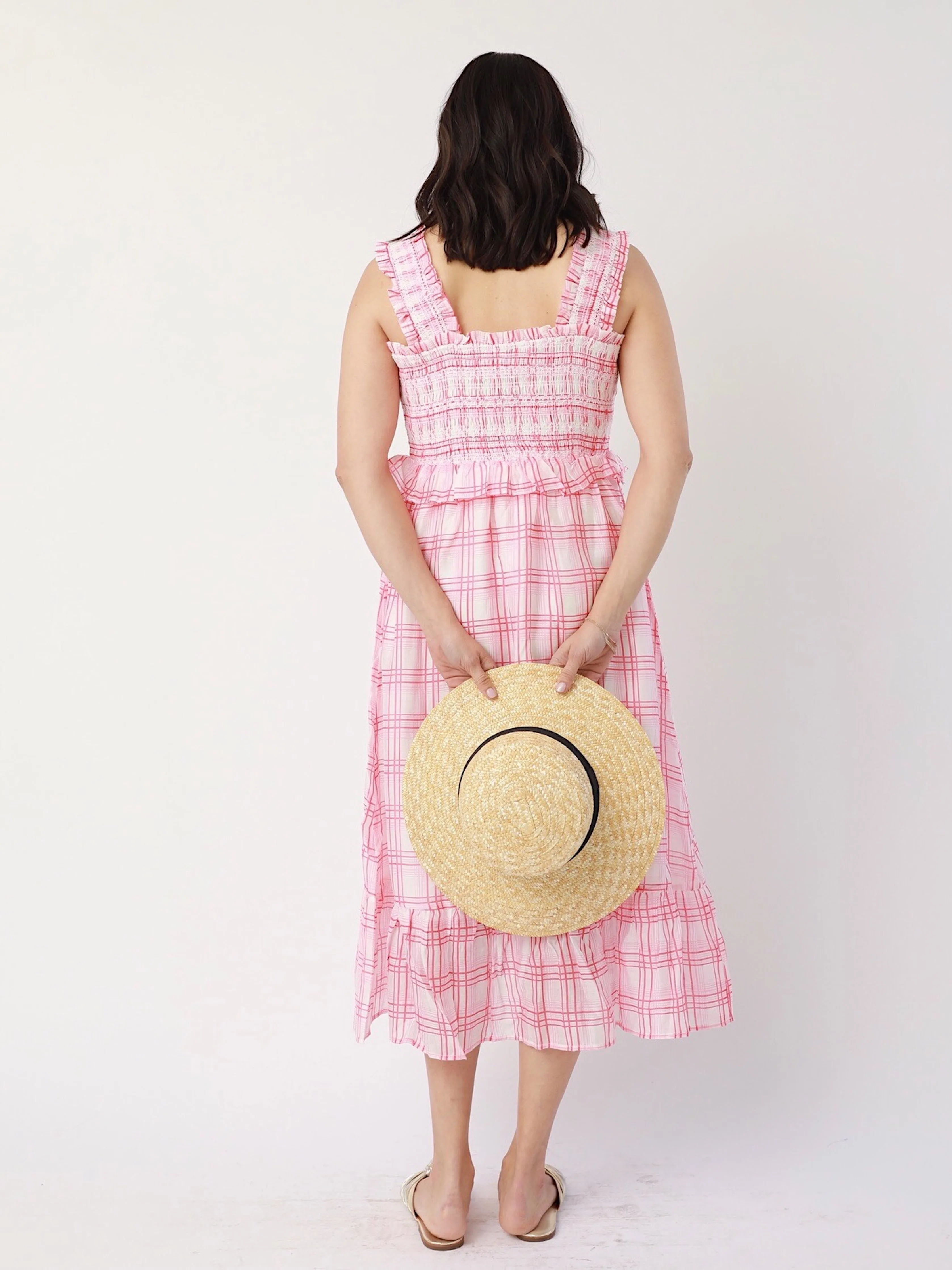 Briar Plaid Midi Sunset Look