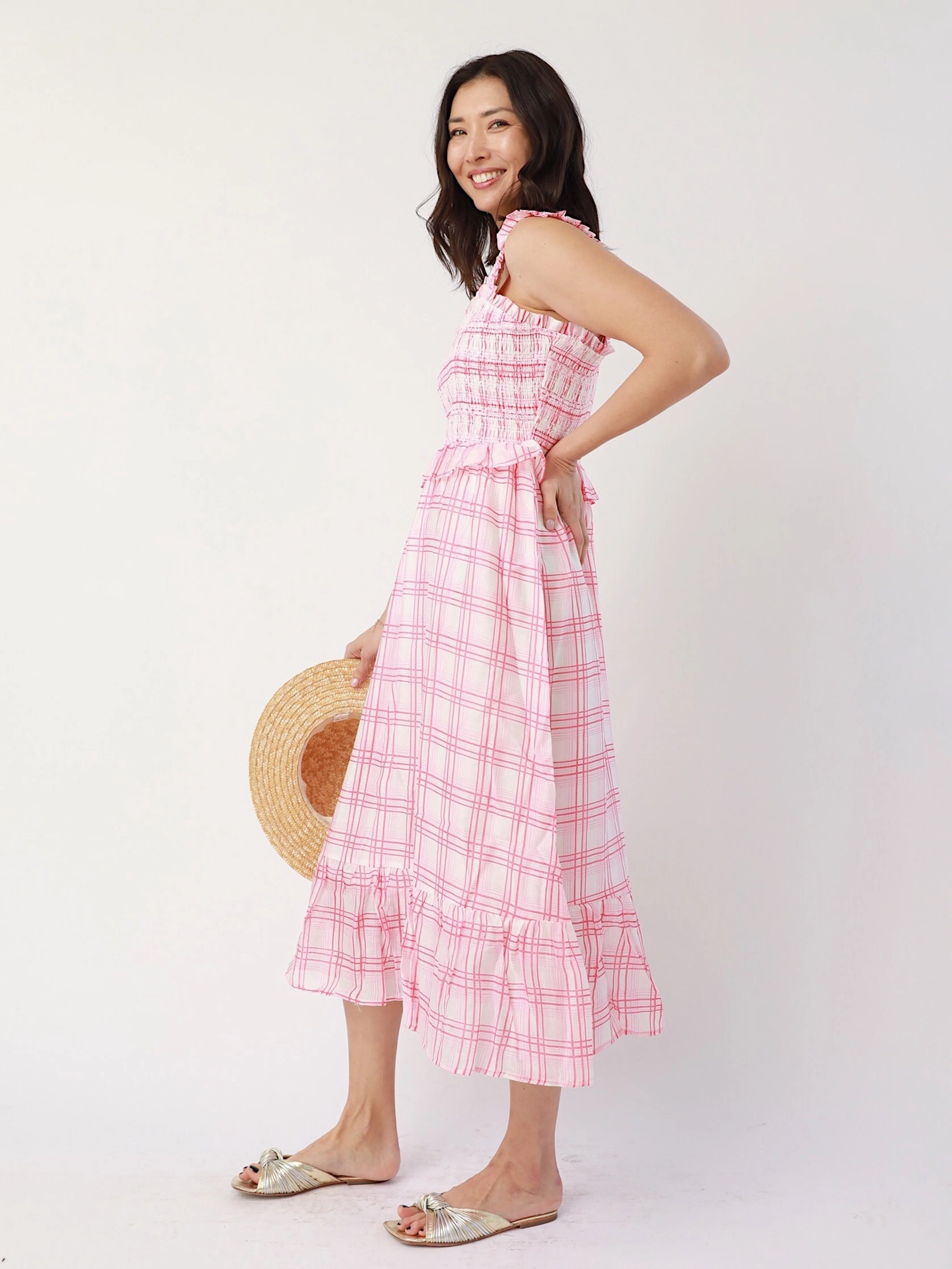 City Rhythm Briar Plaid Midi
